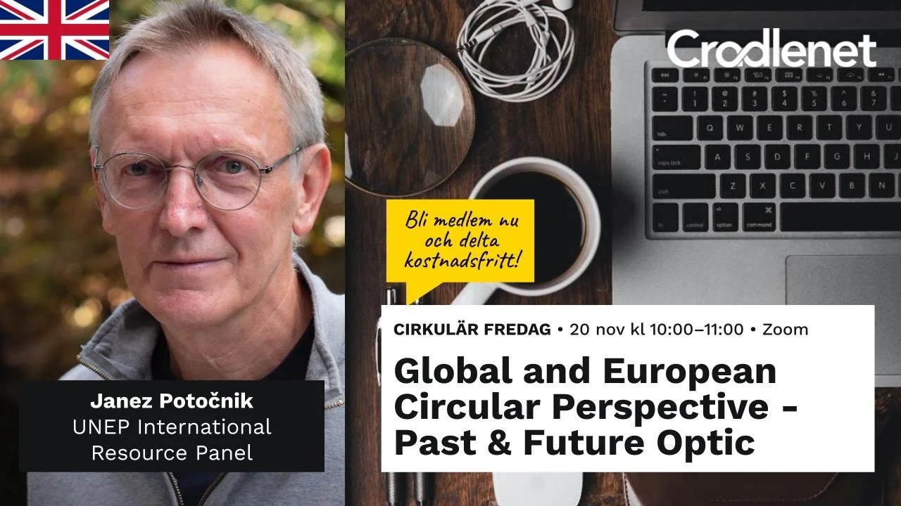 Cirkulär Fredag tema: Global and European Circular Perspective - Past &amp; Future Optic