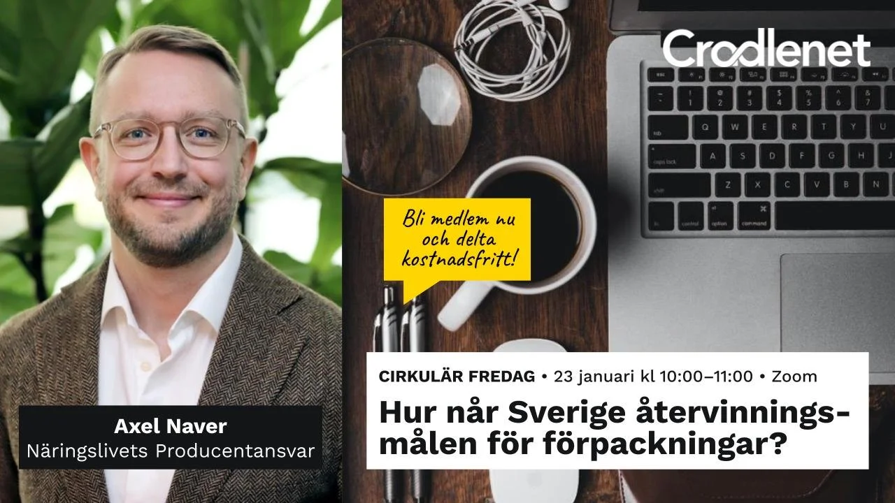 Cirkulär Fredag: Hur når Sverige återvinningsmålen för förpackningar?