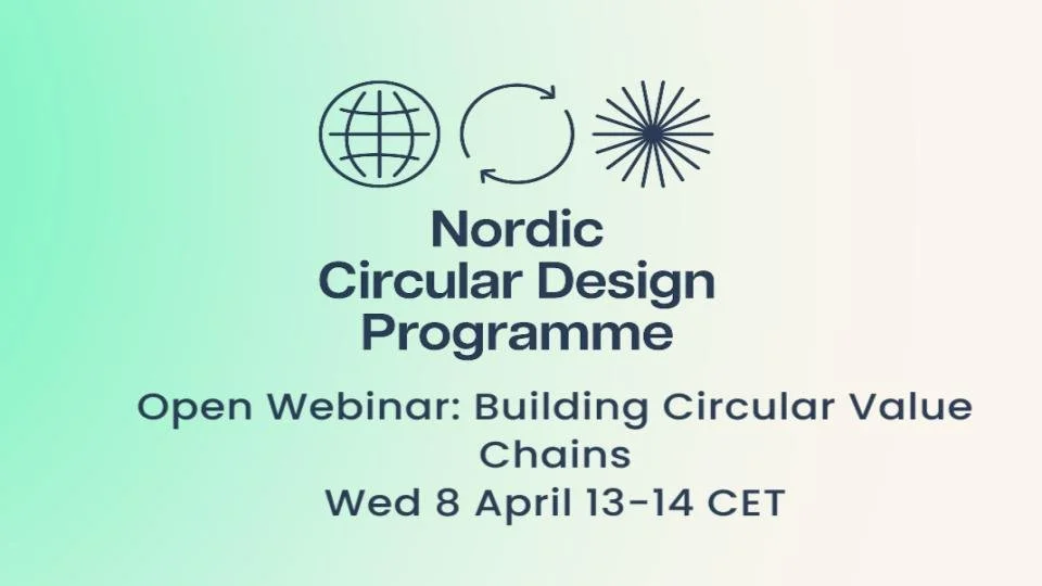 Open Webinar: Building Circular Value Chains