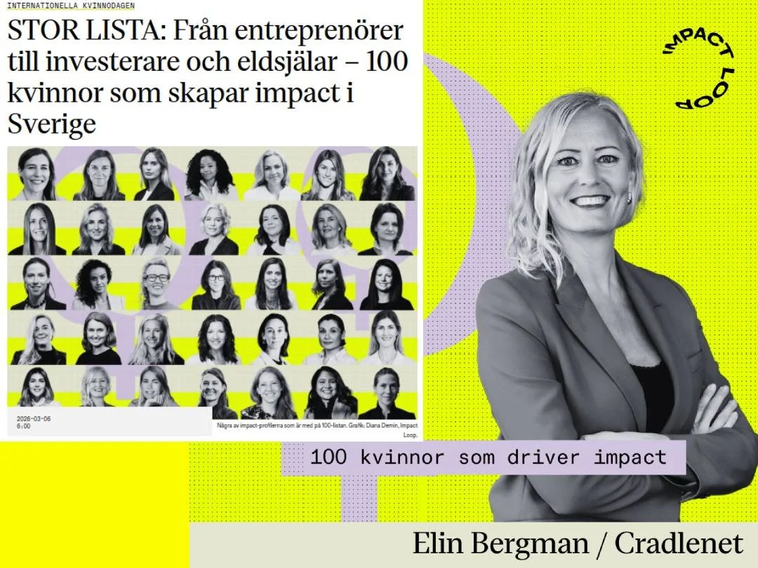 Elin utsedd till en av 100 kvinnor som driver en positiv omställning
