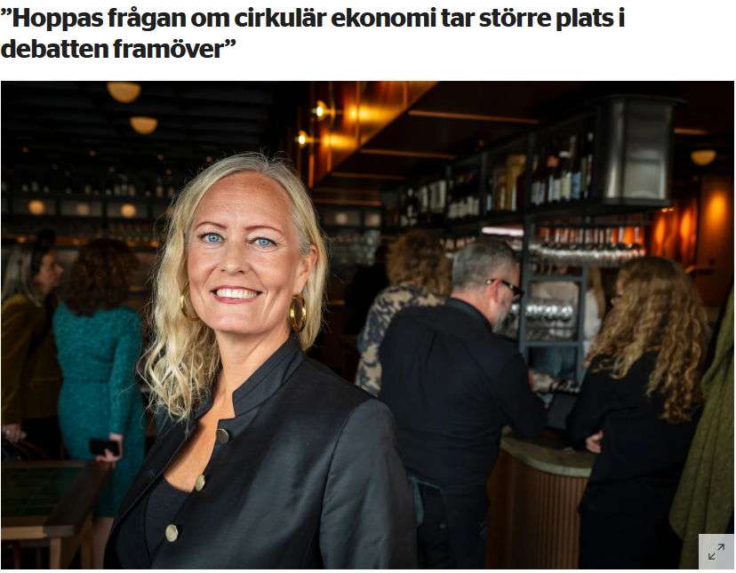 Elin lämnar sina synpunkter om viktiga frågor till valdebatten