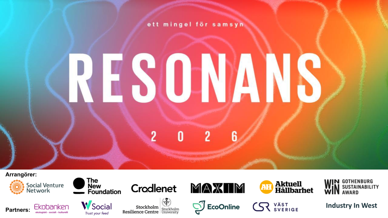 Resonans - Almedalens största hållbarhetskväll är tillbaka!