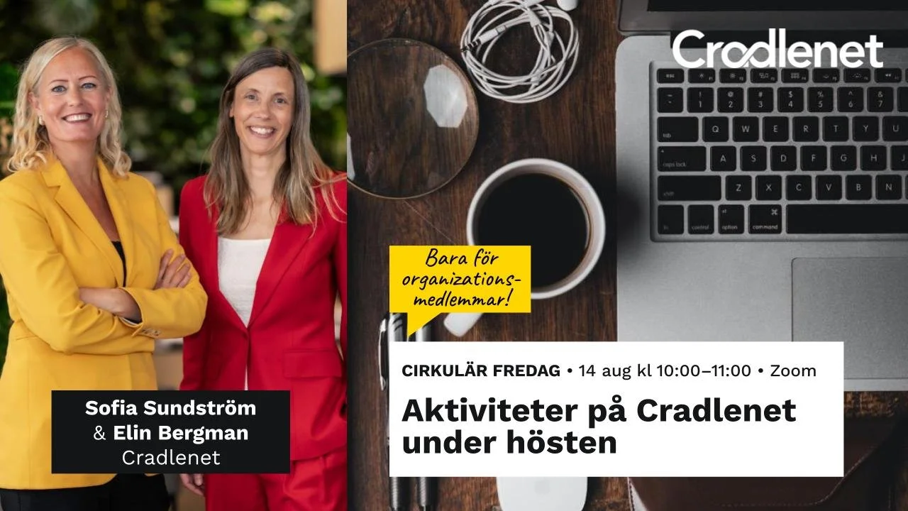 Cirkulär Fredag tema: Aktiviteter på Cradlenet under hösten