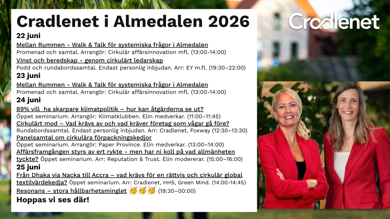 Cradlenet i Almedalen 2026