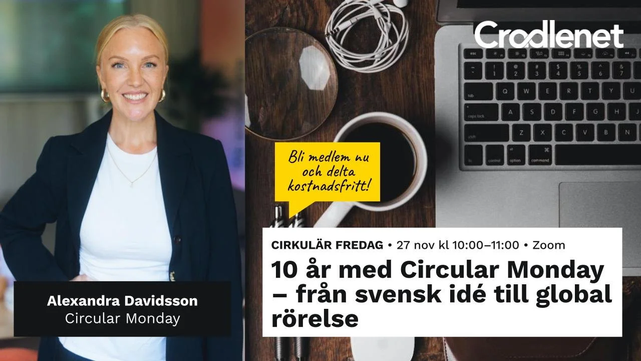 Cirkulär Fredag tema: 10 år med Circular Monday – från svensk idé till global rörelse