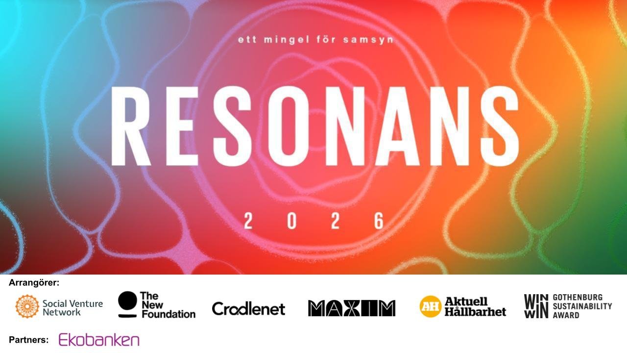 Resonans - Almedalens största hållbarhetskväll är tillbaka!