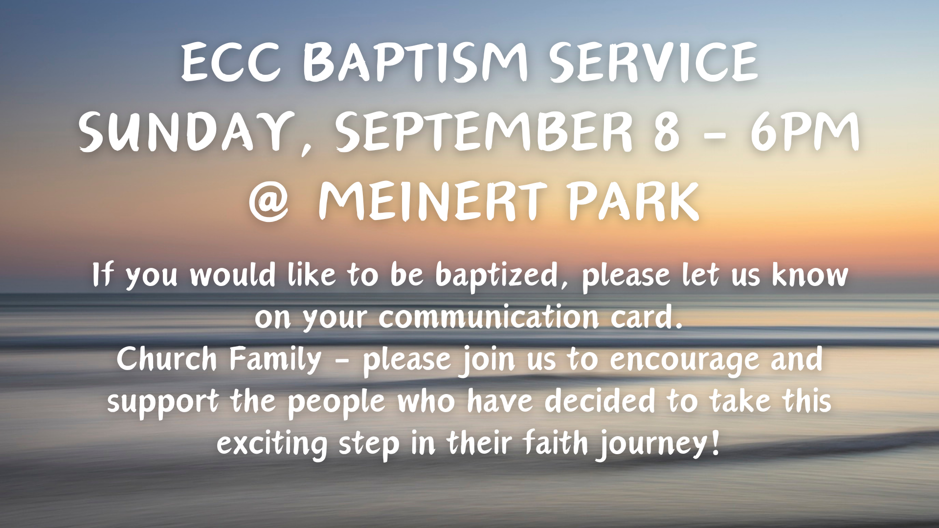 Baptism Service