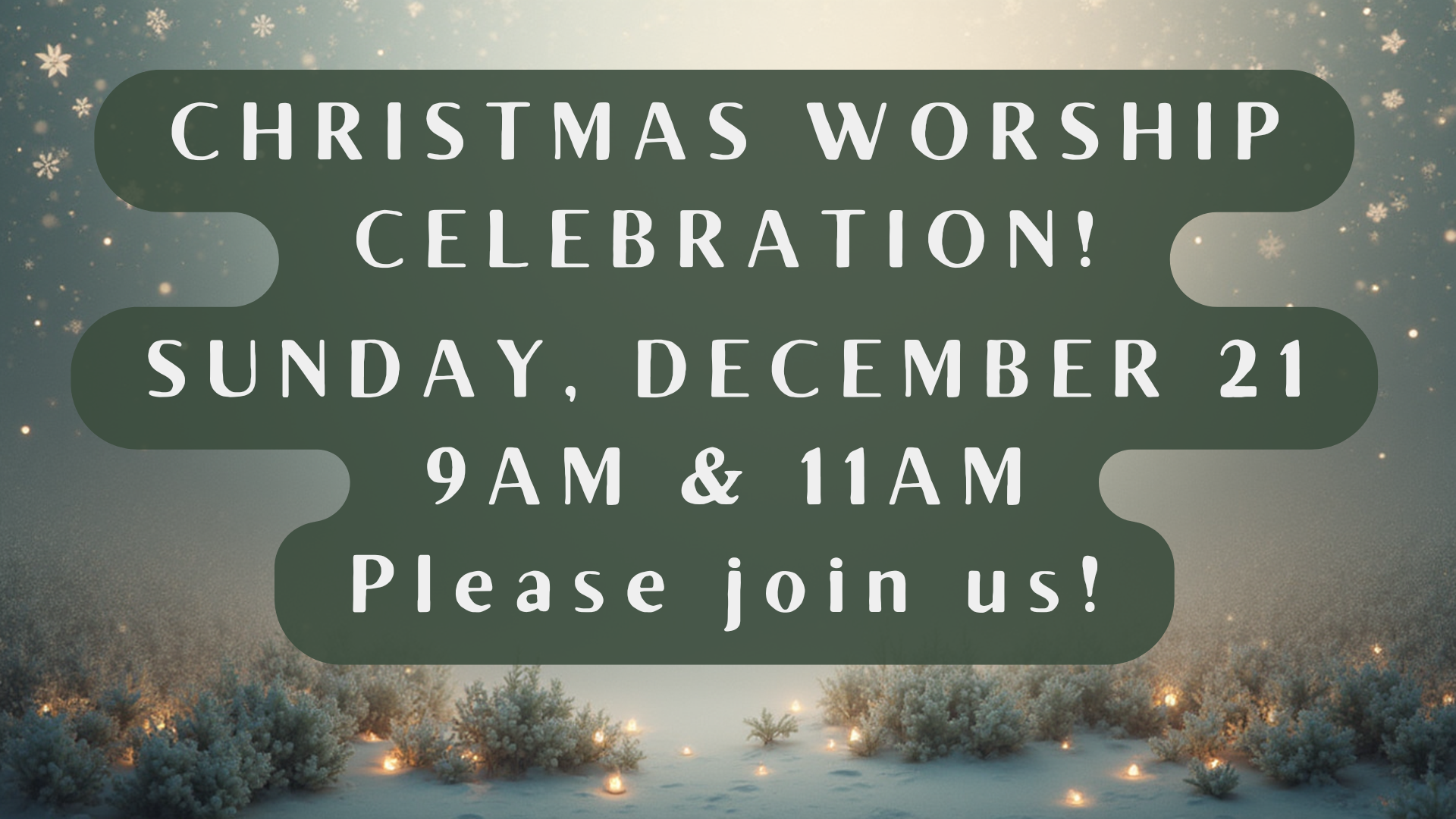 Christmas Worship Celebration