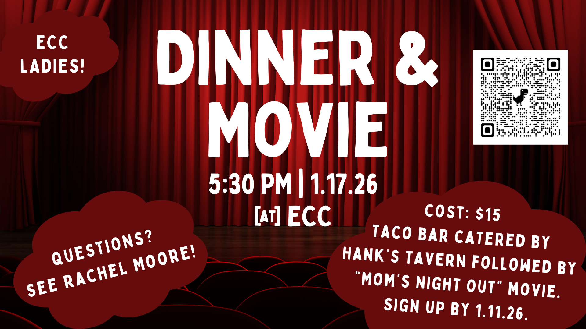 Women's Ministries Dinner & Movie