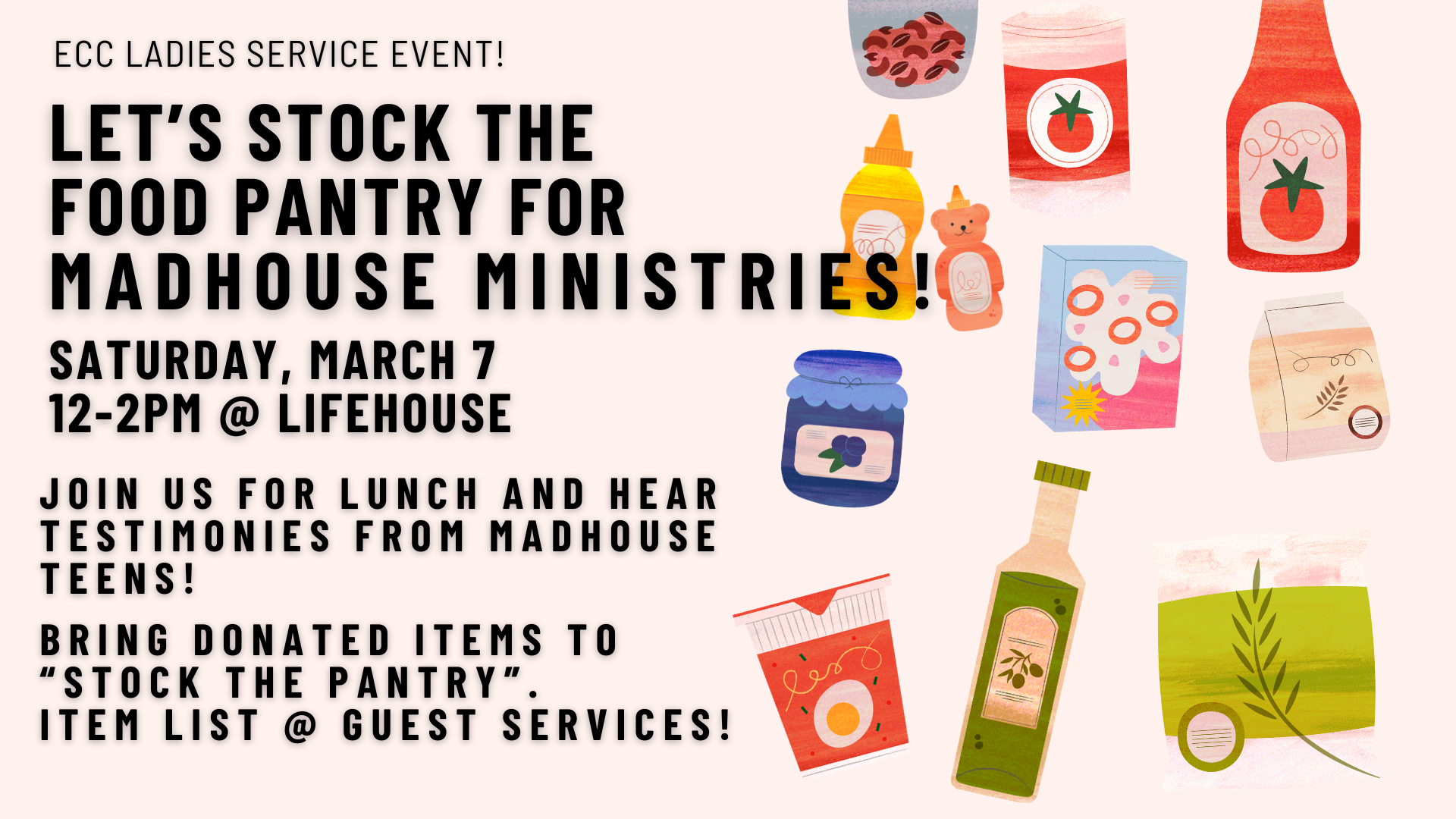 Women's Ministries - Luncheon & Food Drive 