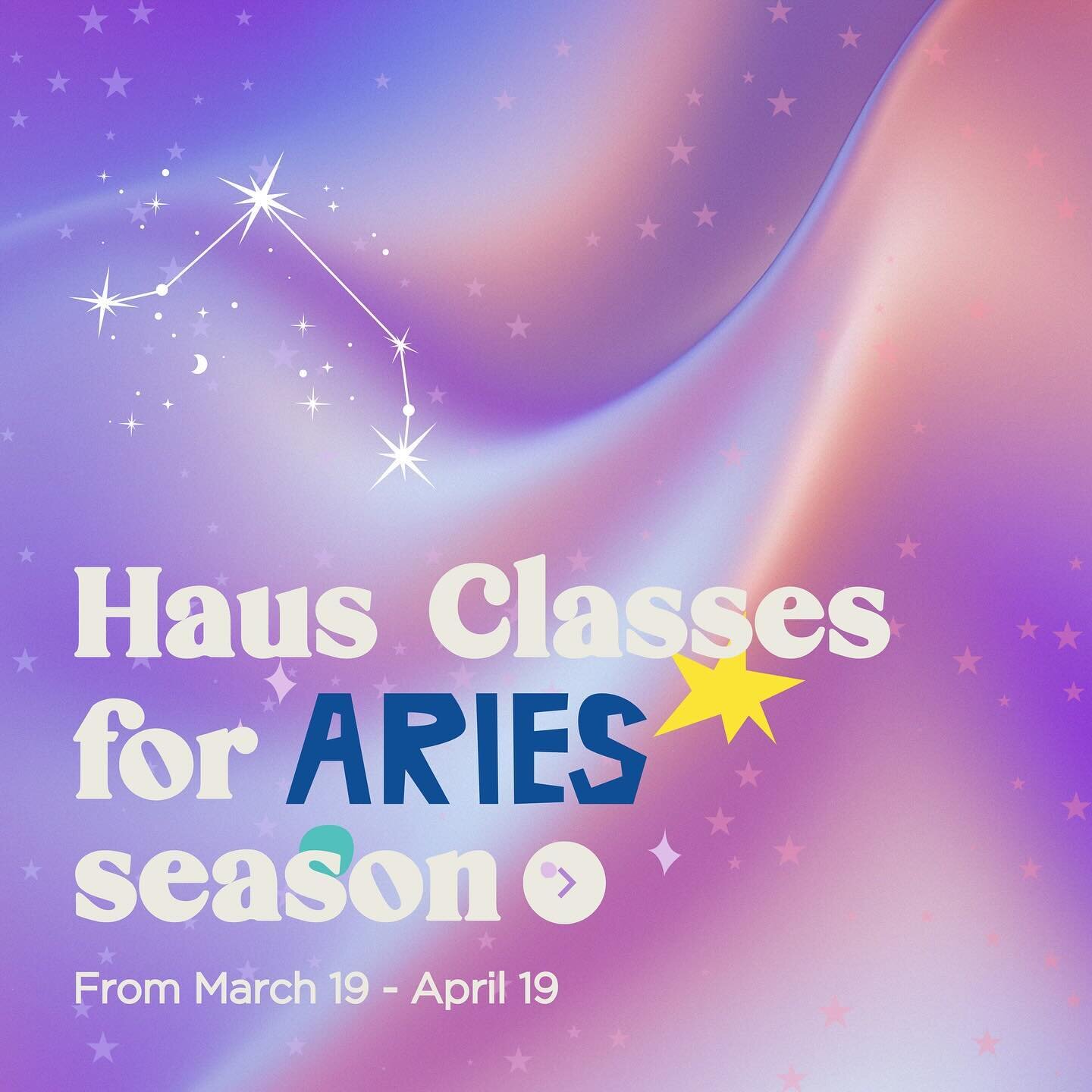 ♈️Confident, courageous and determined &mdash; happy Aries season, y&rsquo;all! Embrace the energy of this fire sign with one of these featured classes, all available in our Replay Library!🐏