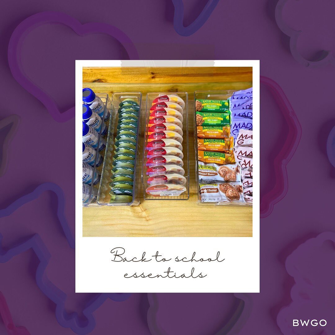 Get ready for back to school with BWGO 🖍🎨💜 

#backtoschool #getready #bwgo #bewellgetorganized #organizedlifestyle #happylife #peaceofmind #snackbar #lunch #kids #healthysnacks