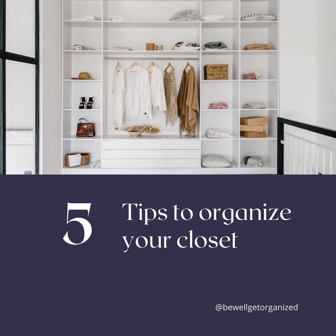 5 tips to organize your closet!

Follow us for more organizing tips ☺️

#bewellgetorganized #bewellgetorganizedlife #organizeyourlife #closet #organizedlife #declutteryourlife #donate #purge #simple #simplify #simplicity #mariekondostyle #professiona