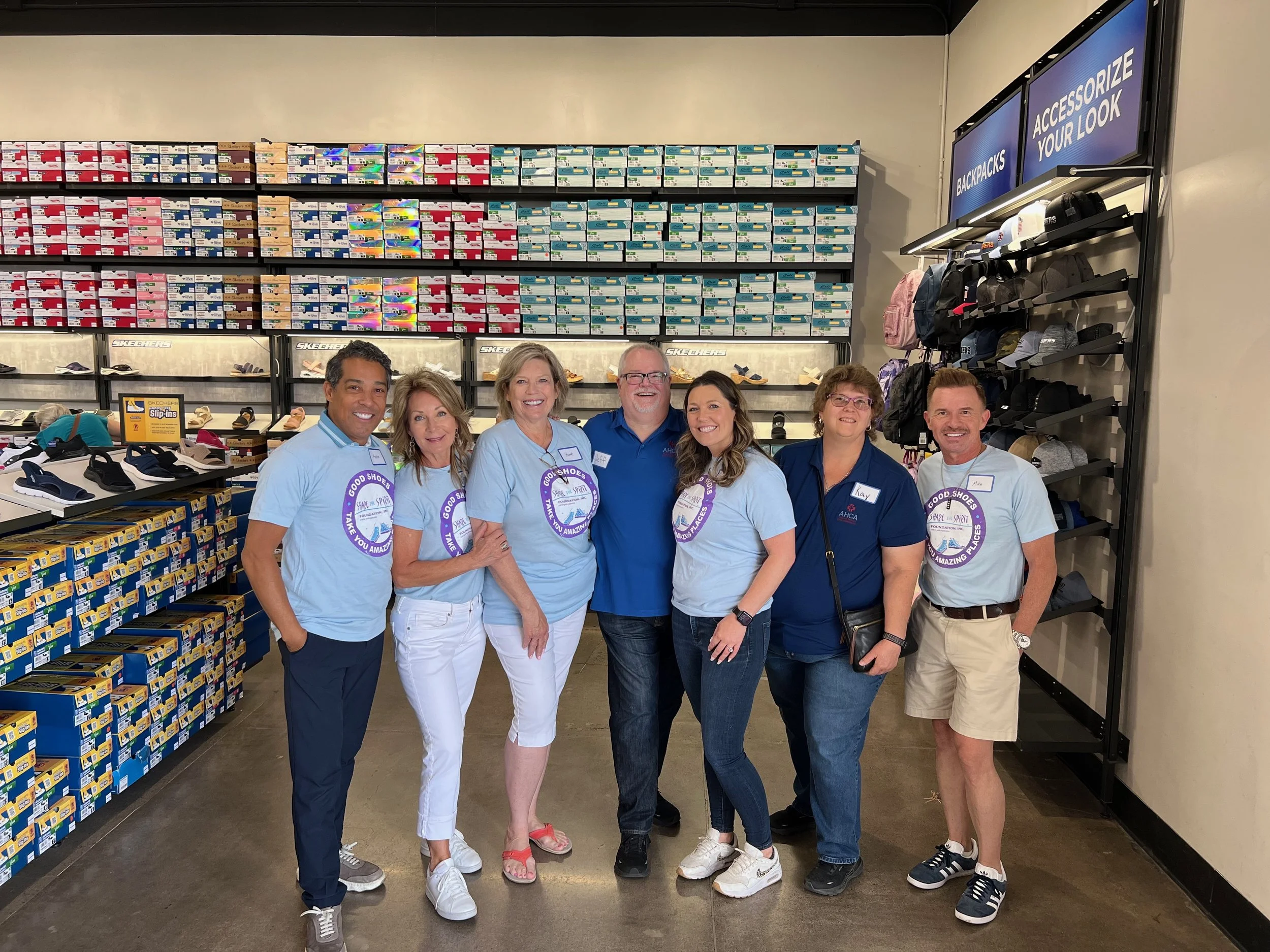 Volunteers at the April 2025 Share the Spirit Foundation event. 