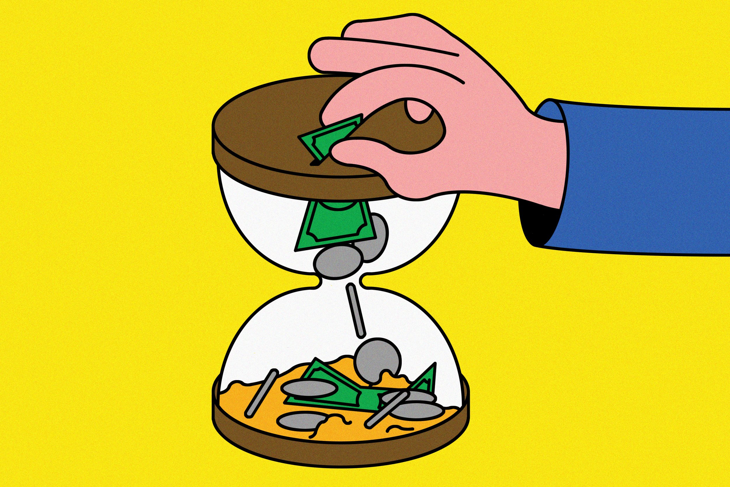 "Don’t Just Spend Your Time—Invest It" Illustration by Fran Caballero for The Wall Street Journal