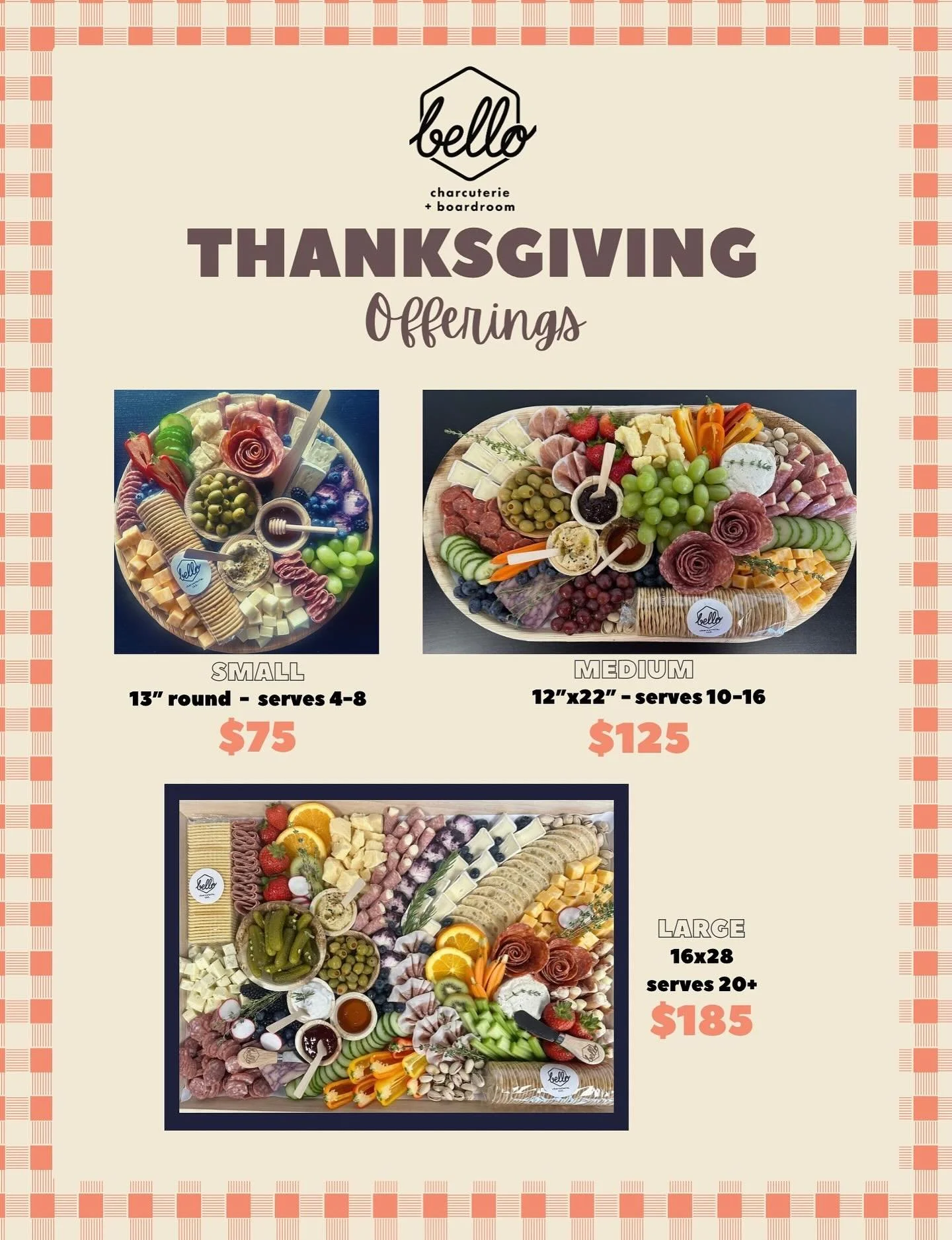 🦃✨ Thanksgiving charcuterie boards are here! Perfect for your festive gatherings! 🧀🥖

📅 Available for Wednesday, 11/26 only! 
🕐 Pick up between 1 PM and 4 PM or enjoy delivery from 3 PM to 5 PM.

Order yours now! Link in bio to order! 🎉 

#Okla