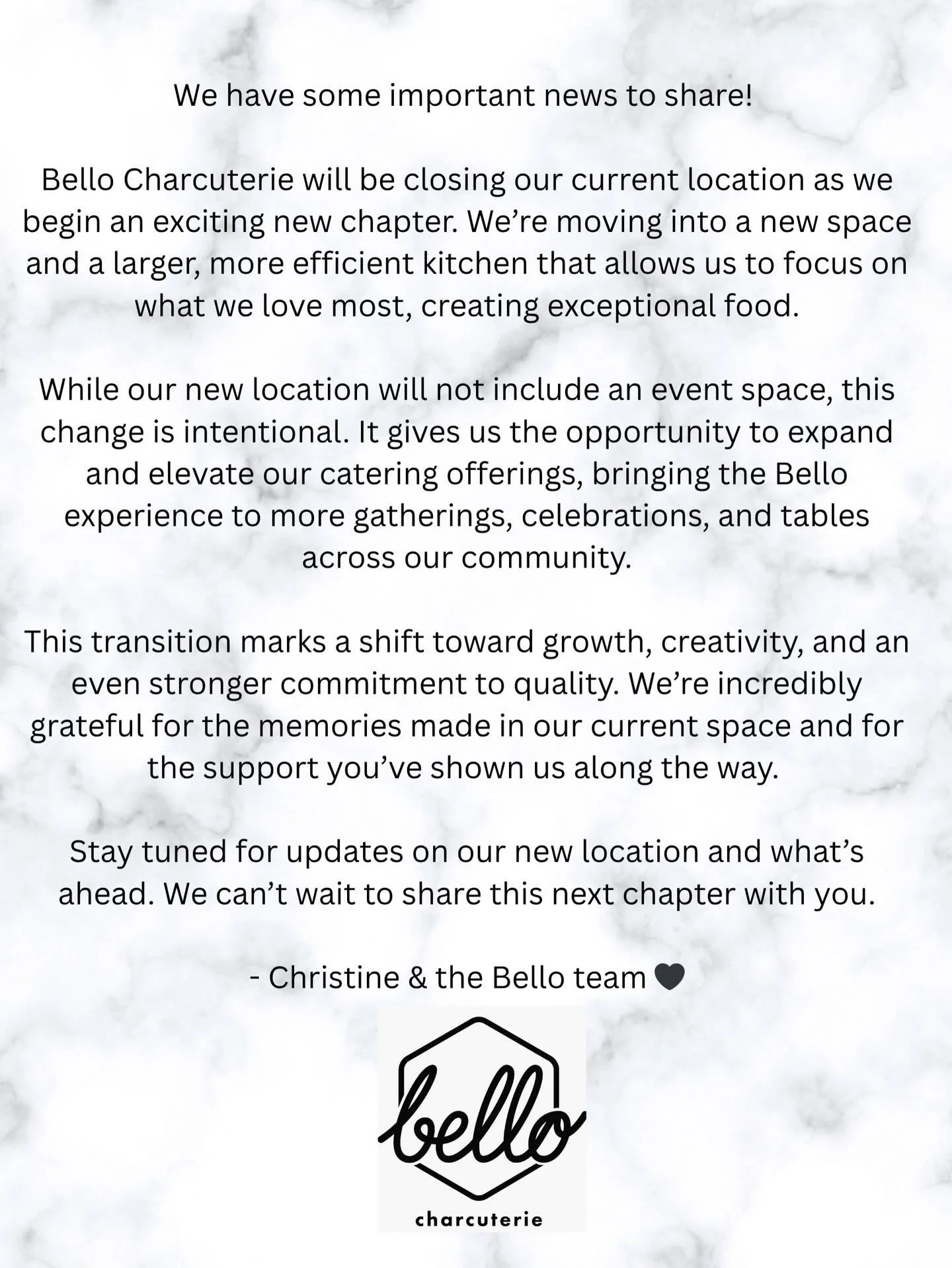 Excited for this new chapter for our business🤍