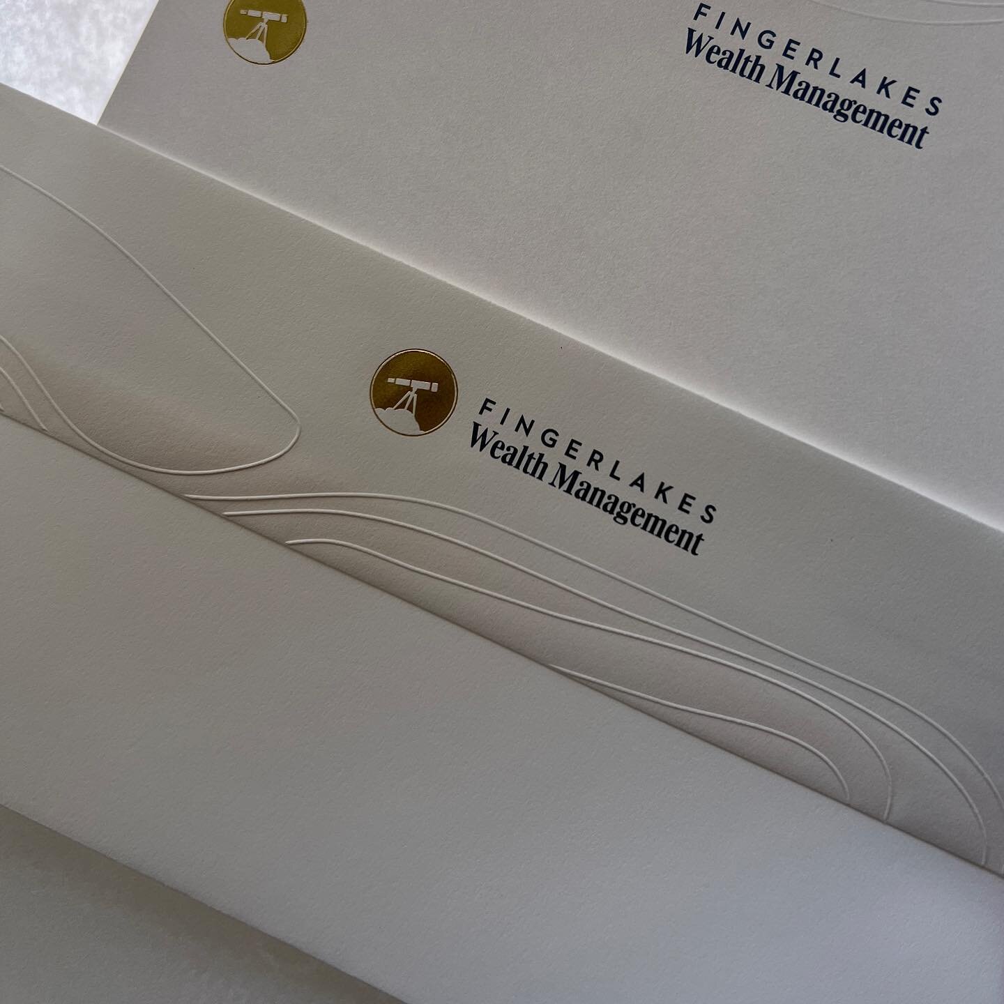Finger Lakes Wealth Management engaged us to design a business card, letterhead and envelope to showcase their brand new logo designed by @flourishdesignstudio. If you are fortunate enough to know the folks at @fingerlakeswm then you understand why g
