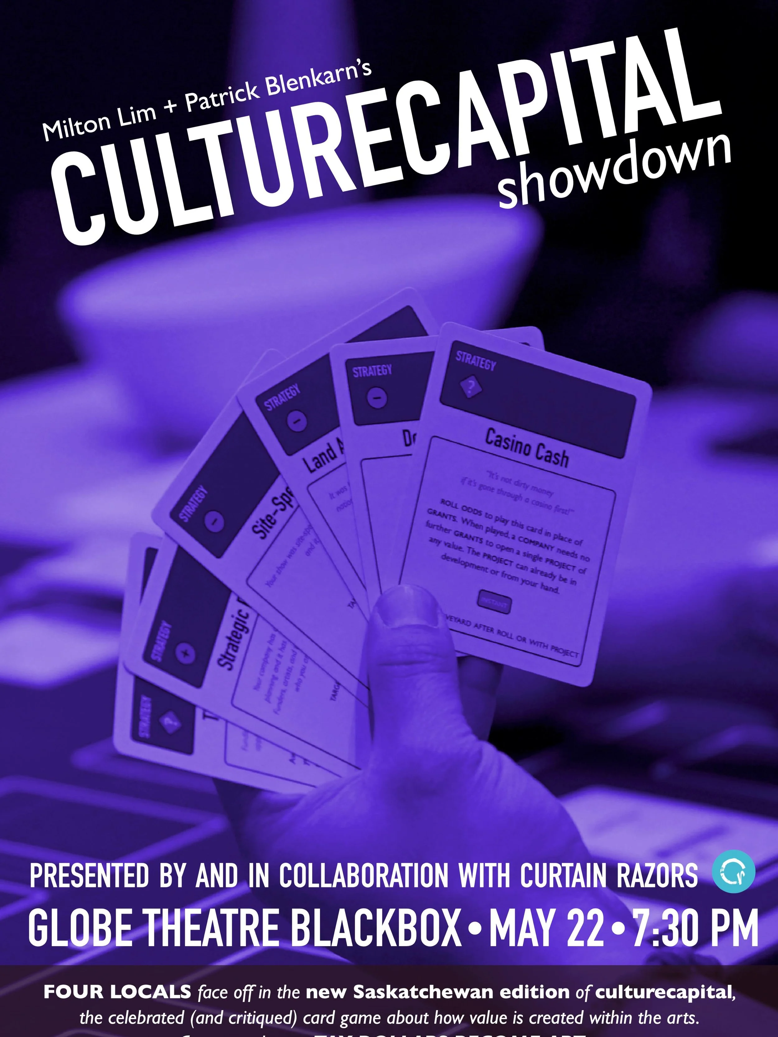 Ticket link in Bio! 

culturecapital is a collectible trading card game and live art performance project that critically engages with and celebrates the ways in which value is created within performing arts economies. It is created by @miltonlim and 