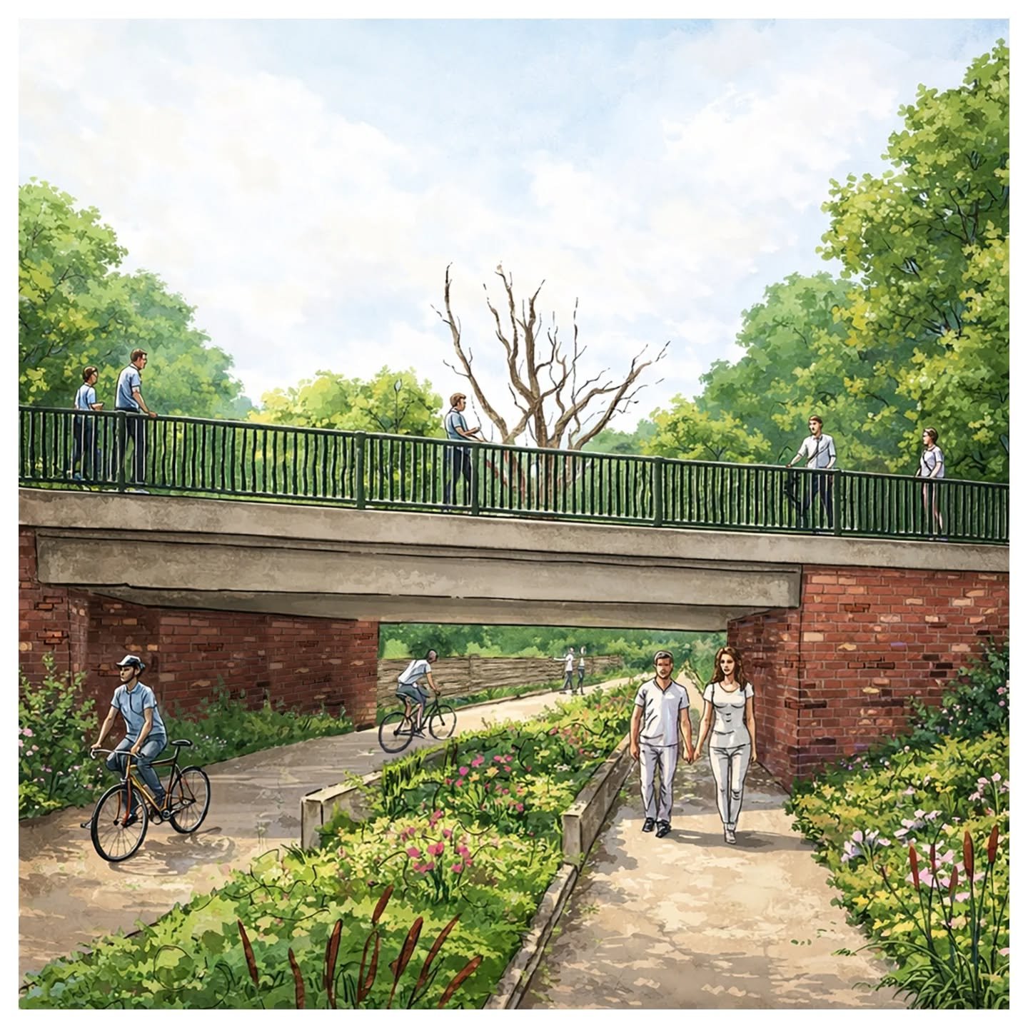 This week I carried out a small piece of pro-bono work with the Lapal Canal Trust, producing a series of drawings exploring how the historic Lapal Canal could be reconnected through Birmingham, linking Selly Oak to Halesowen.

Routes like this demons