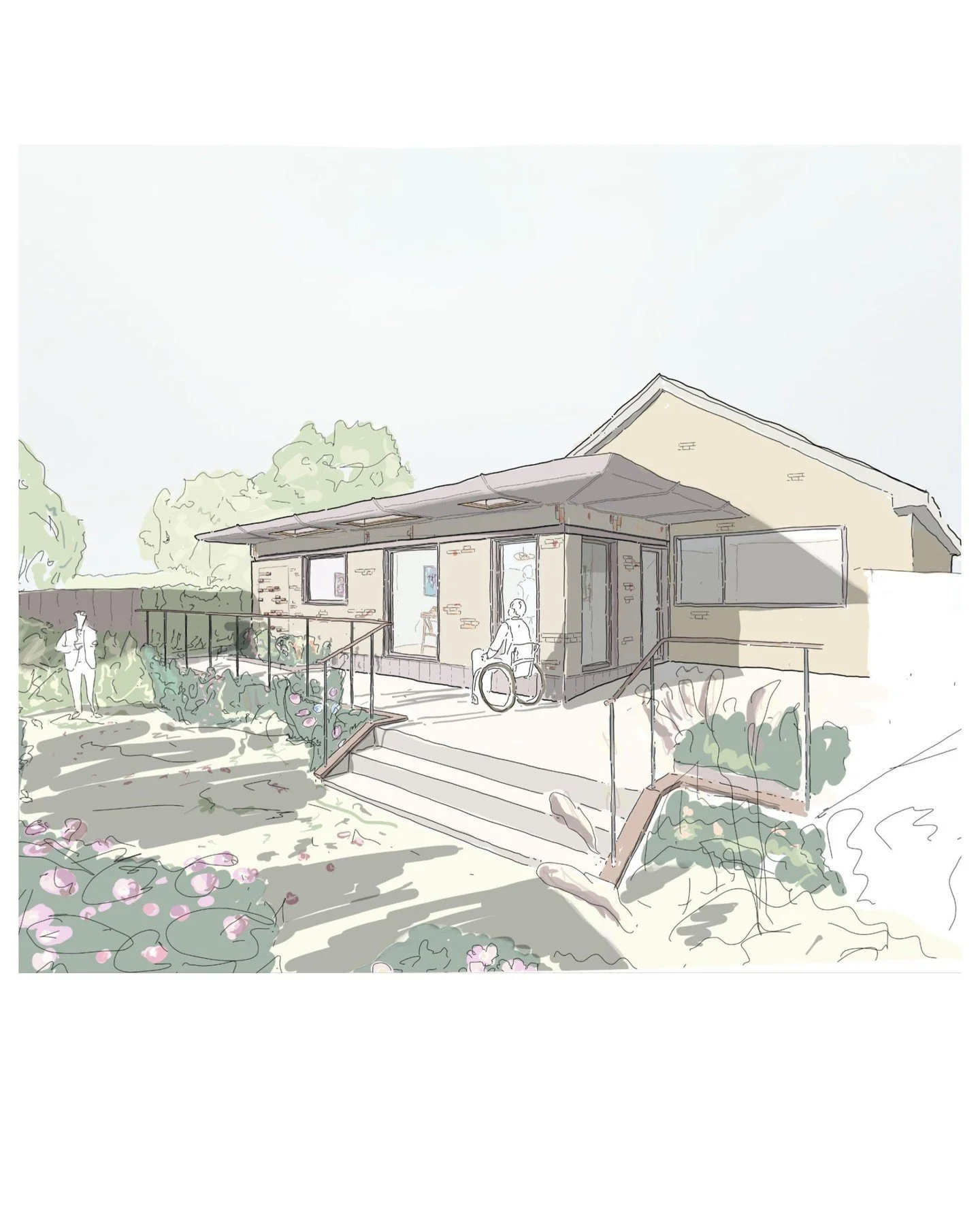Stage 3 drawings for a conversion project in Coventry.

This is for a client living with a degenerative muscular disease, so the brief centres on full accessibility, ease of movement, and making sure the house genuinely works for day-to-day living, n