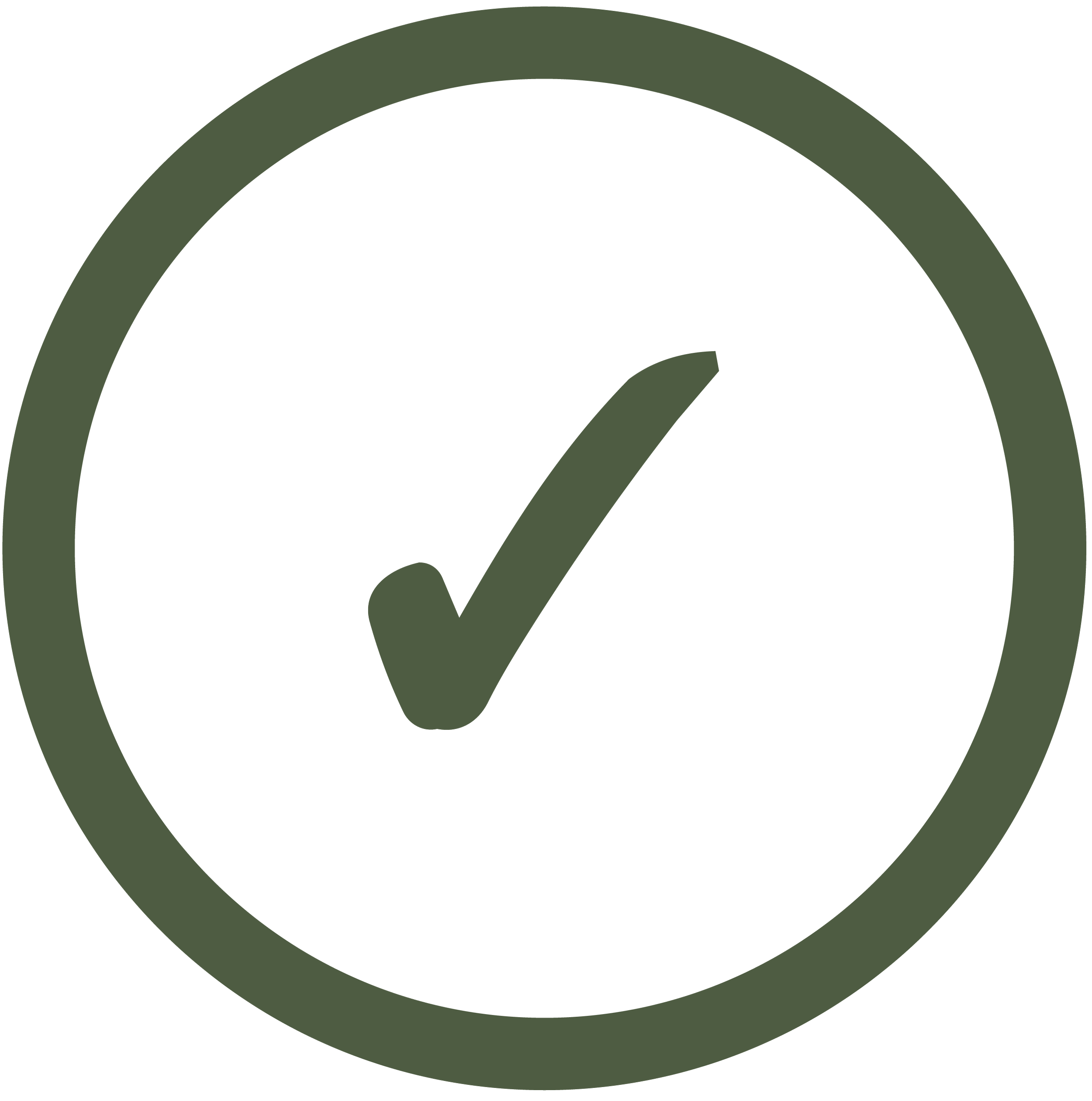 A black and white logo with grayish-green circular design and stylized letter G in the center.