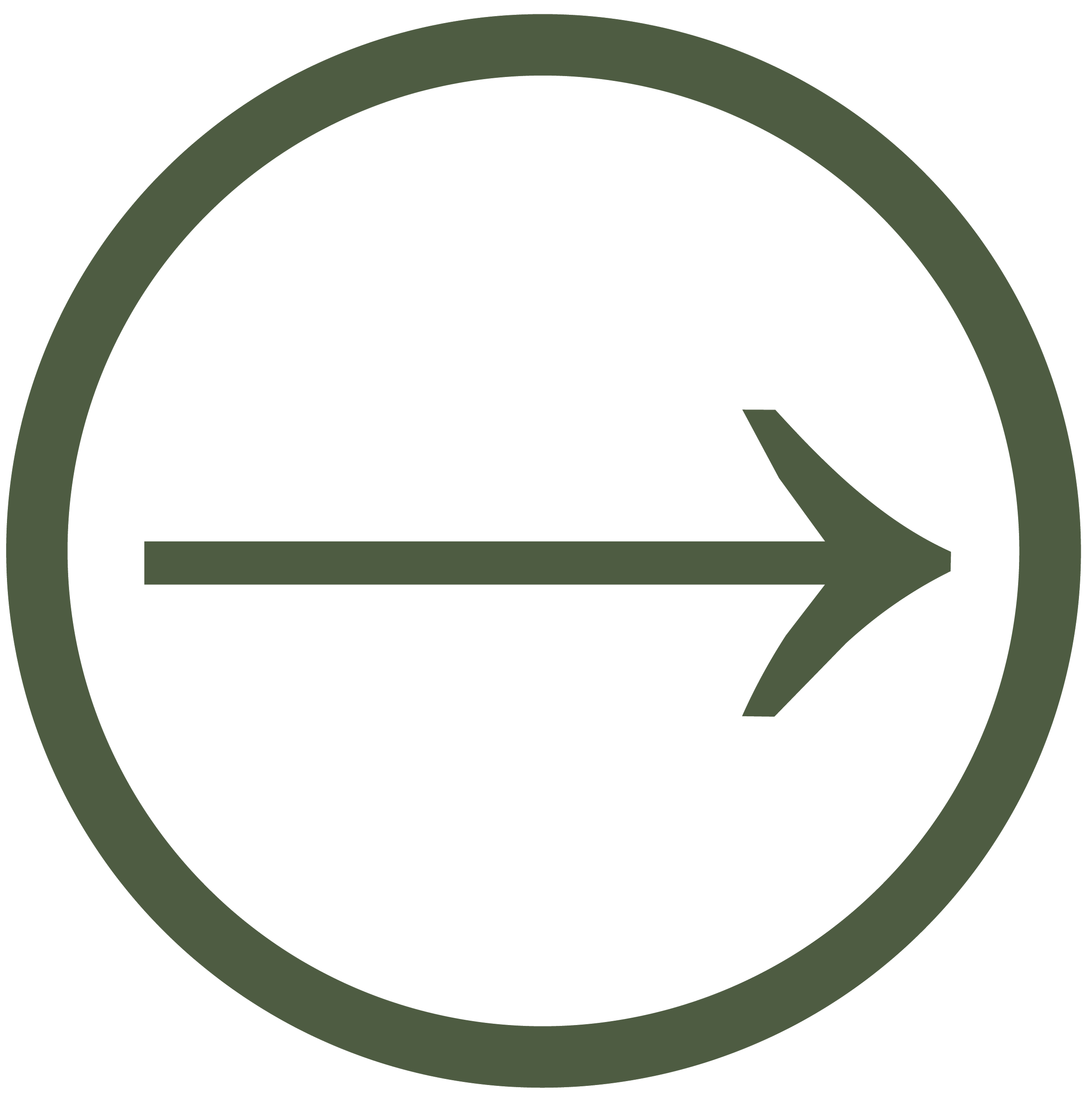 A stylized black and green peace symbol.