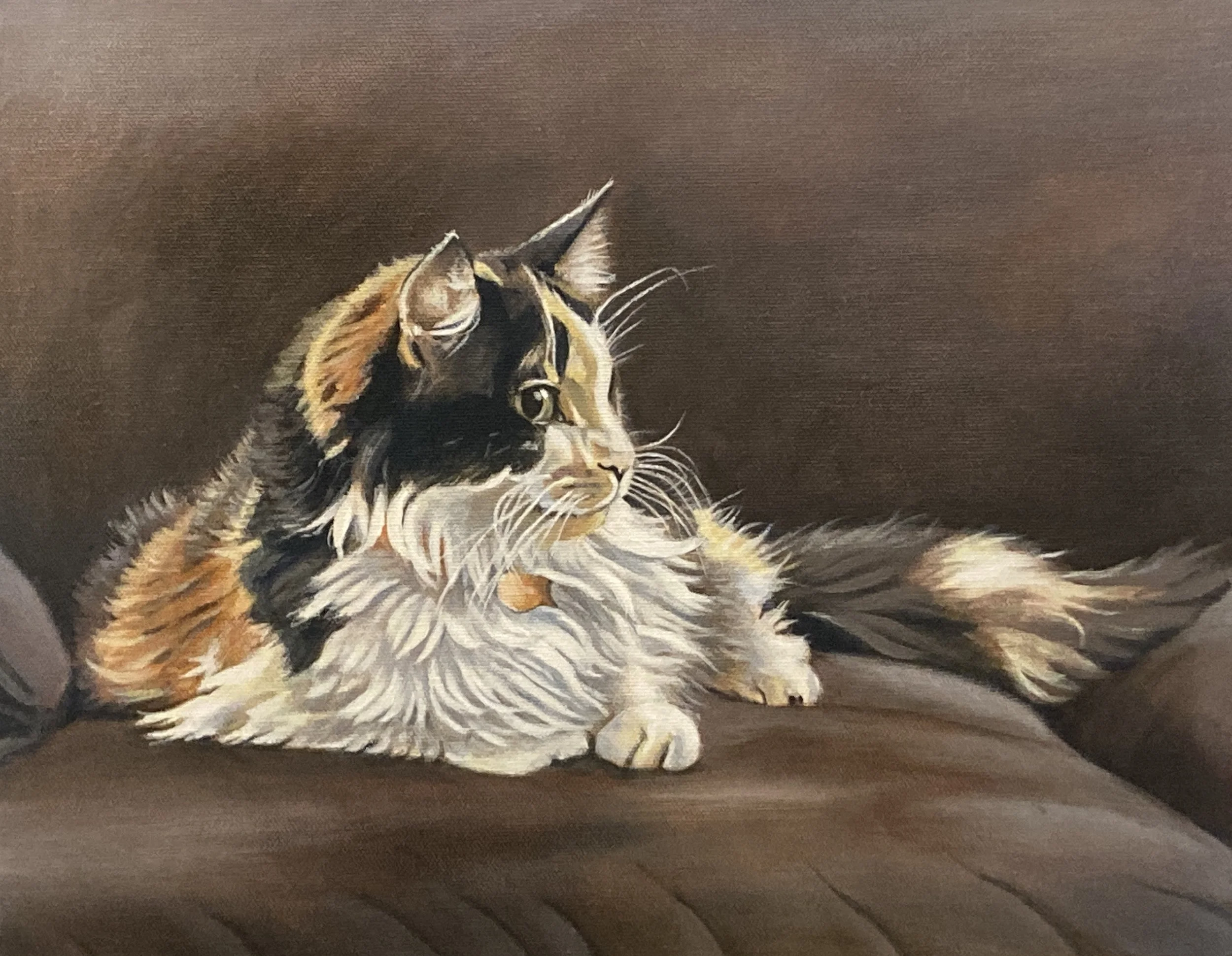  Chenille     11x14 Acrylic on Canvas, 2024