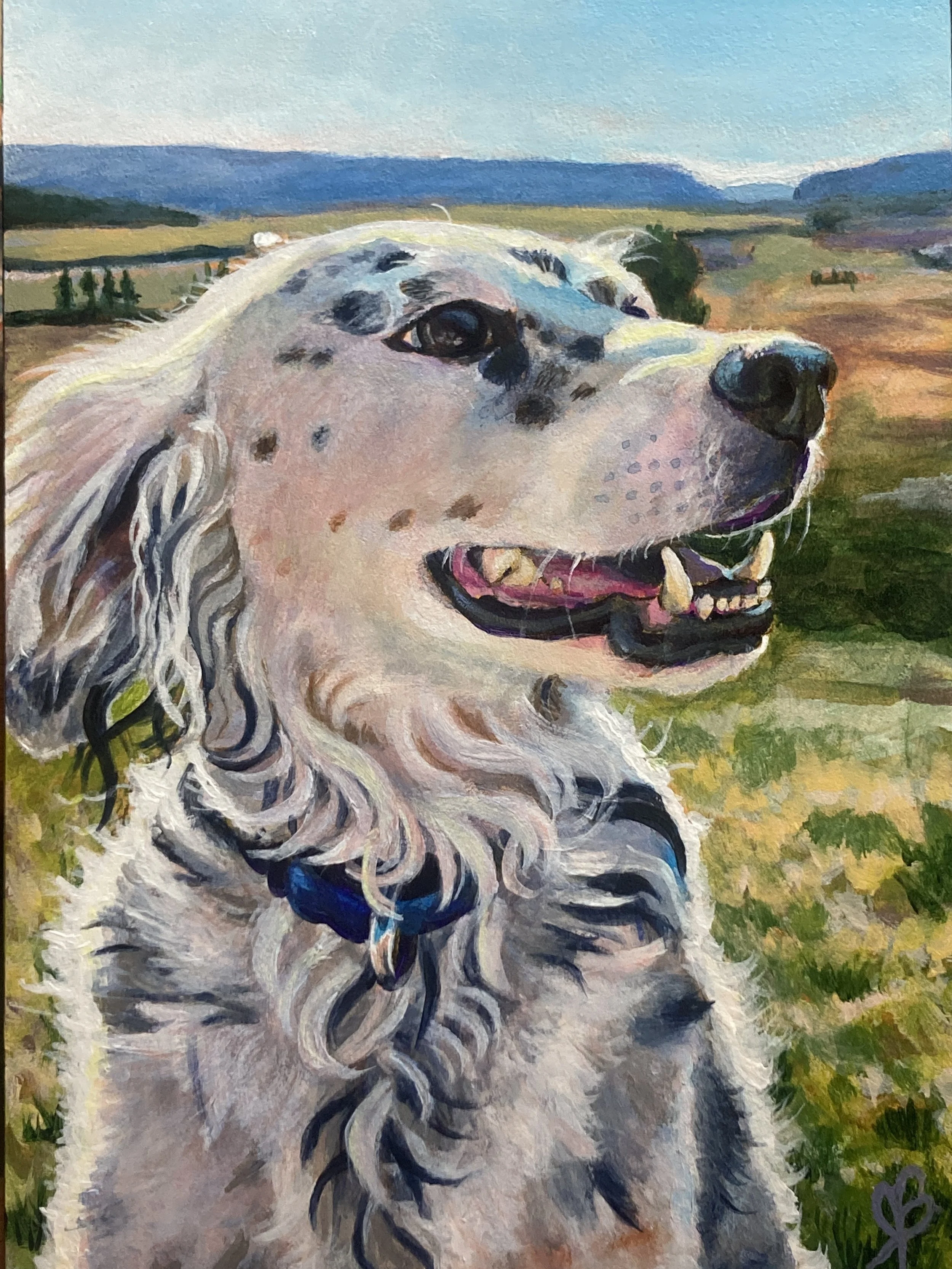  Trigger    5x7 Acrylic on Gessobord, 2026