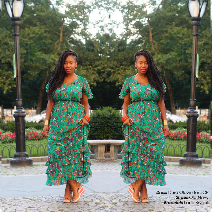 OUTFIT: Duro Olowu for JCP Maxi Dress — Kelly Augustine
