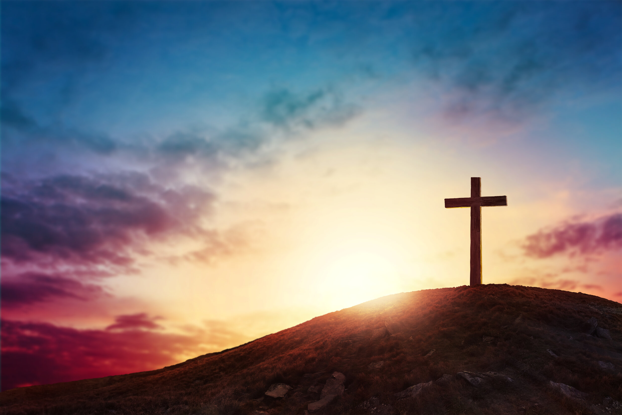 Pink:Blue sky cross silhouette.jpg