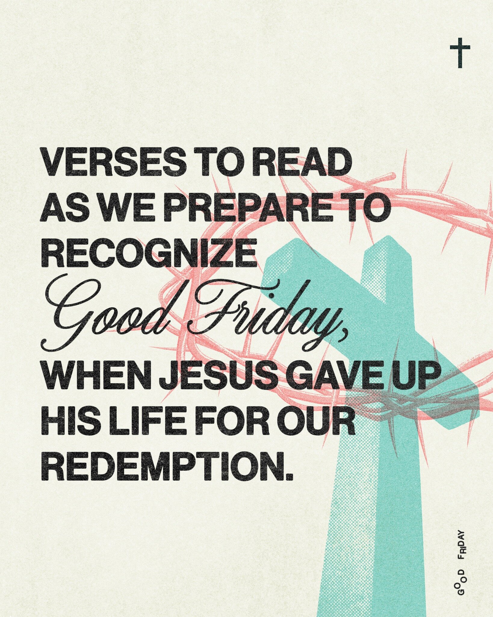 Send someone this post so they can read it with you.

Also, remember to join us as we start Easter weekend with a special Good Friday Service tomorrow, Friday, March 29, at 5:00 and 6:30 pm in-person and online.

Let's worship and reflect on the ulti