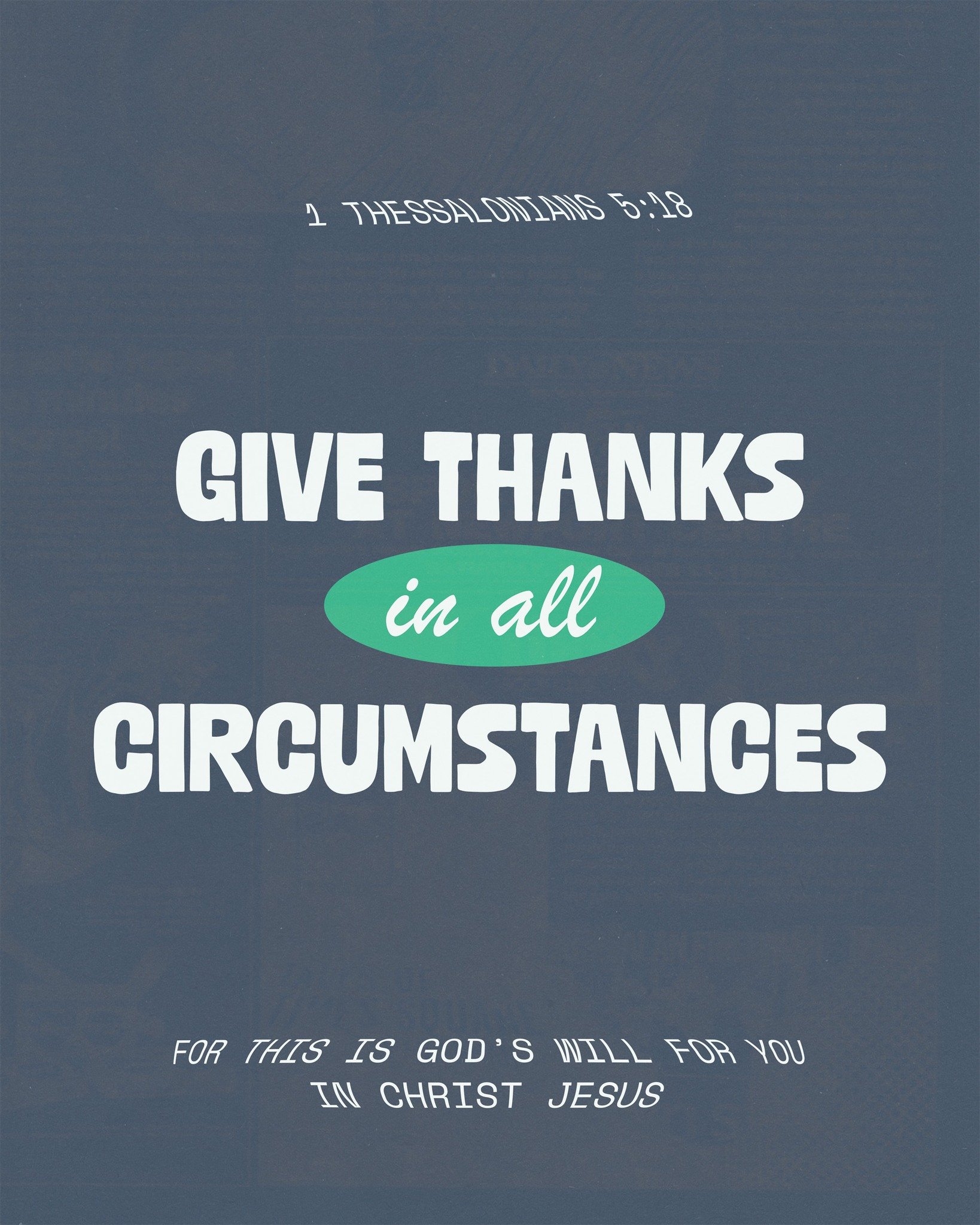 Let's start our week with a grateful heart!
Even when things aren&rsquo;t going our way, we have a reason to be grateful. God has given us life and a future! 🙏