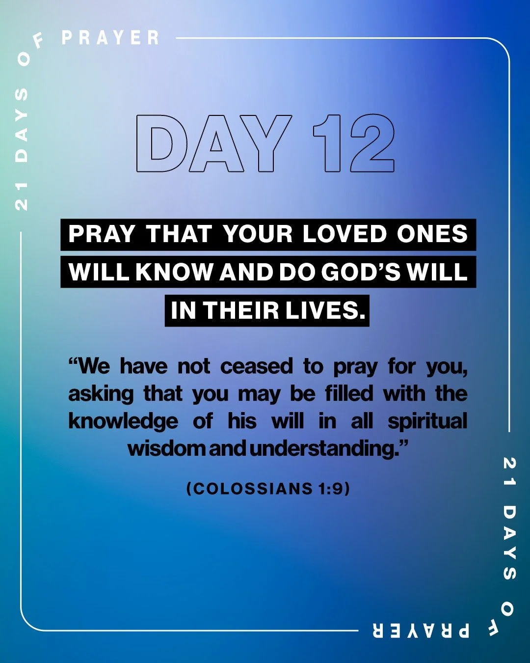 Day 12 check-in! 👀🙏
How&rsquo;s your prayer journey going? Don&rsquo;t give up&mdash;God is listening, God is moving, and God is shaping your heart through every prayer.
Grab your prayer guide and stay faithful in this season. And if you don&rsquo;