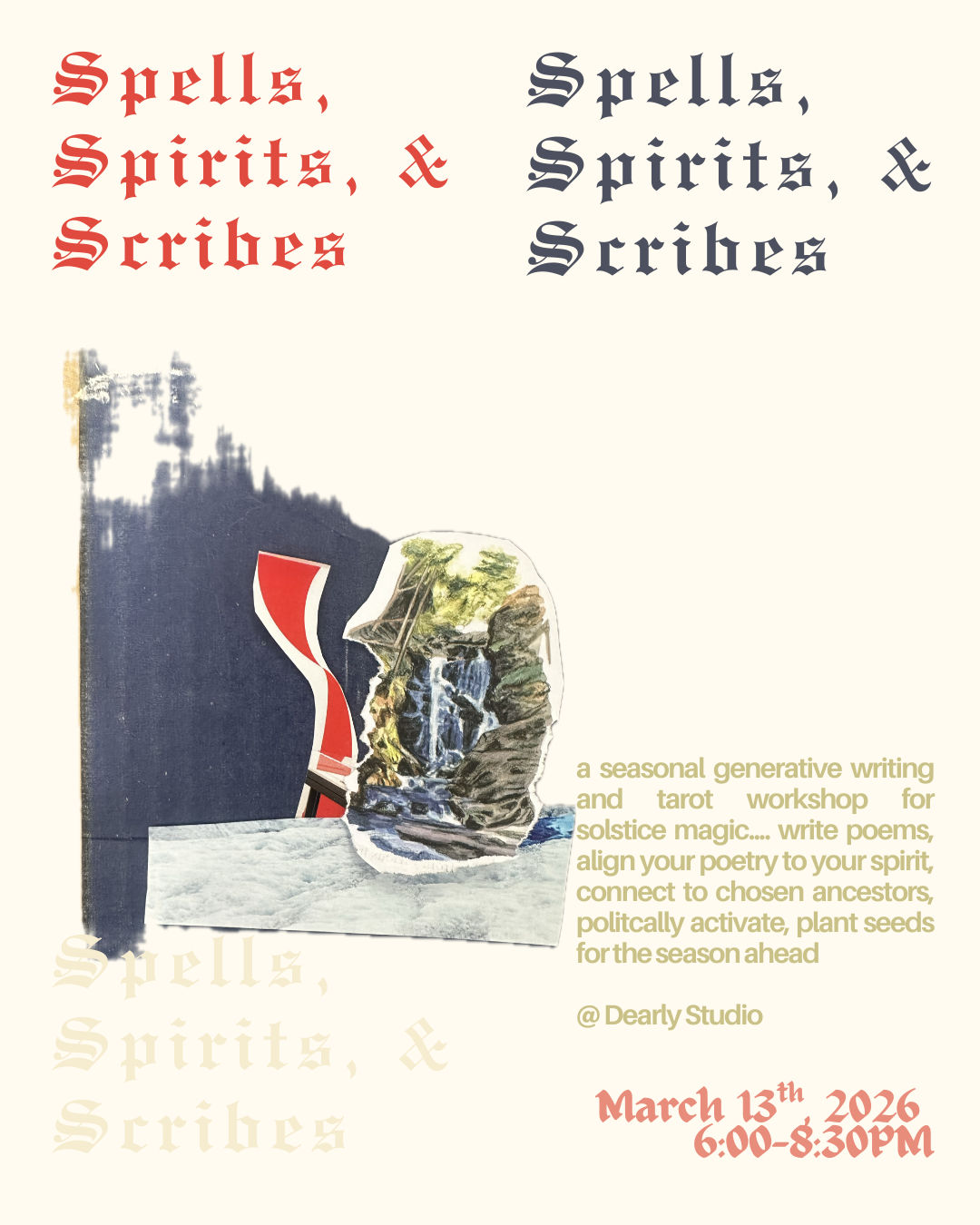 Spells, Spirits &amp; Scribes: A creative writing + tarot workshop