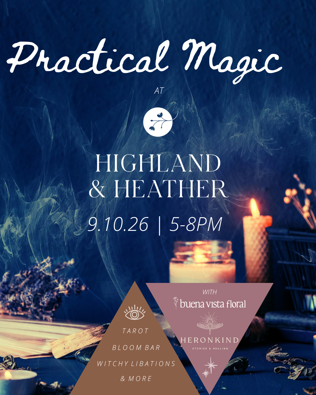 Tarot at Highland &amp; Heather’s Practical Magic Party