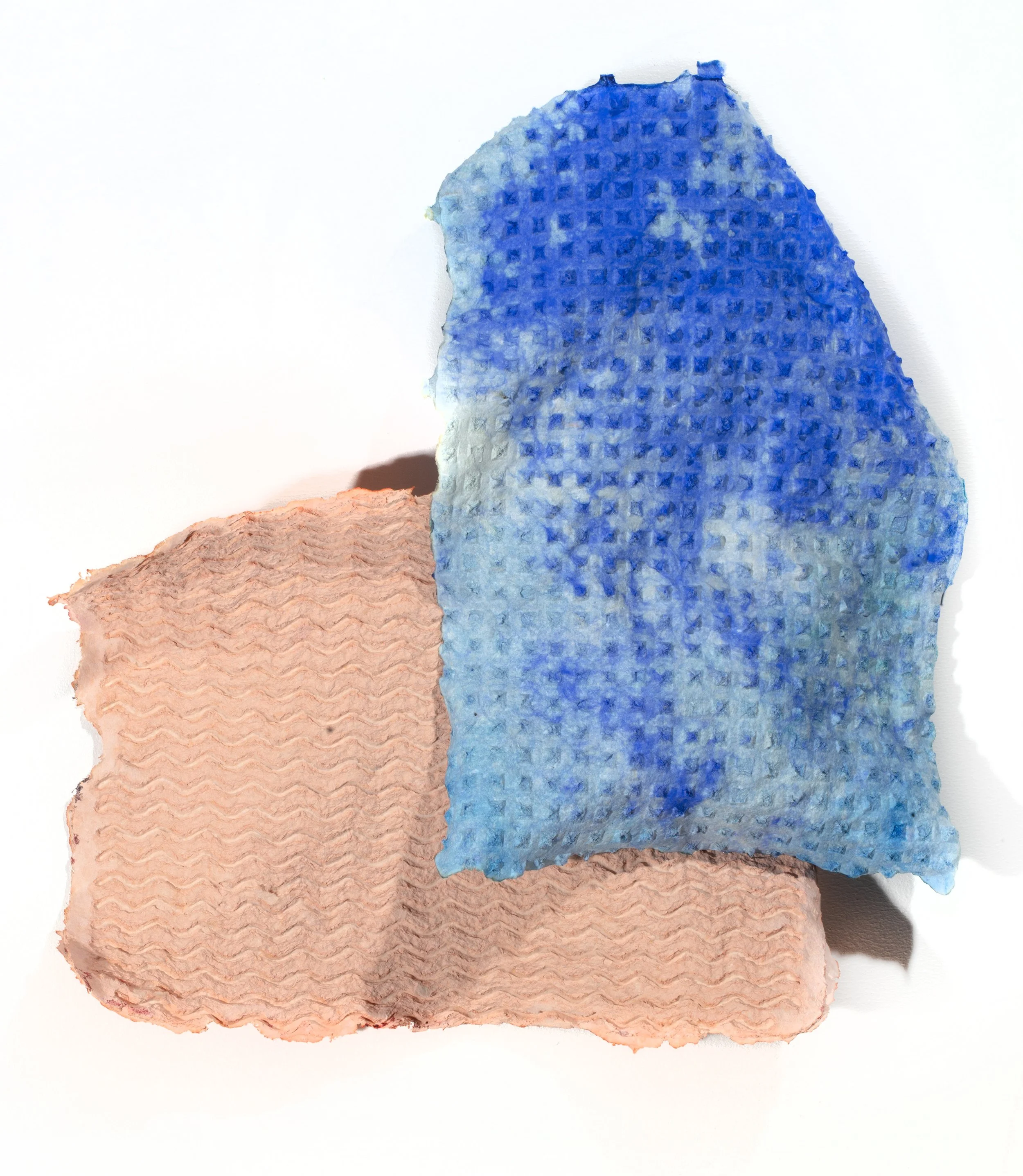 Formless (Composition IV) | Hemp, sisal and cotton pulp with watercolour and collage | 43cmx41cm 
