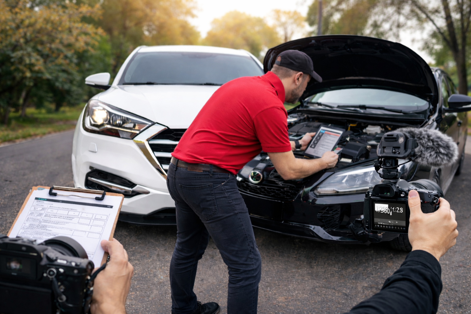Professioneller Fahrzeug-Verkaufsservice vor Ort mit Check, Fotos und Videoaufnahme