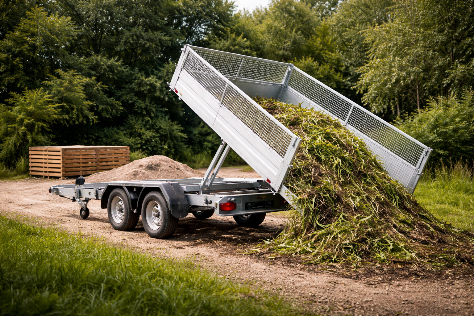 Dreiseitenkipper / Kipperanhänger in Butzbach und Umgebung mieten