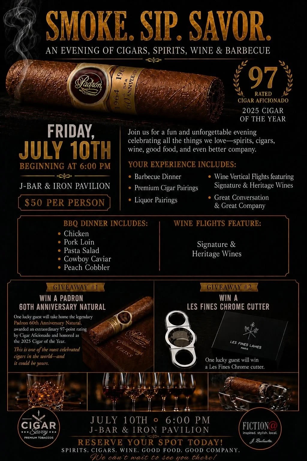 Cigars, Spirits, Wine & BBQ