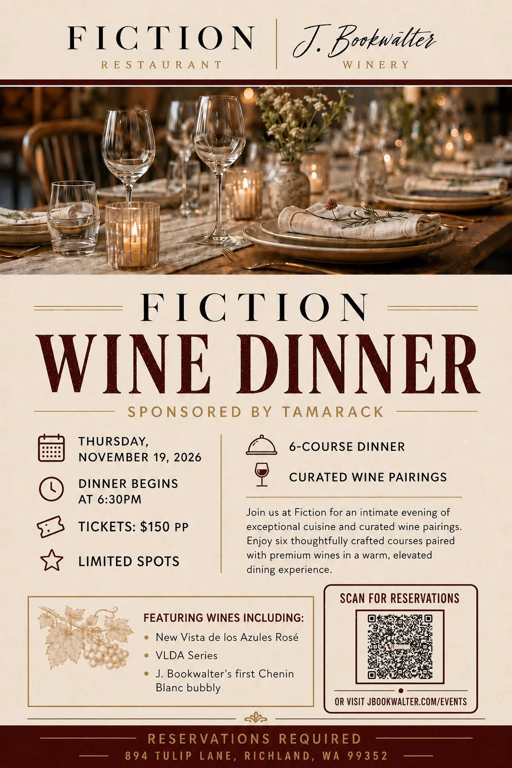 VDLA Wine Dinner
