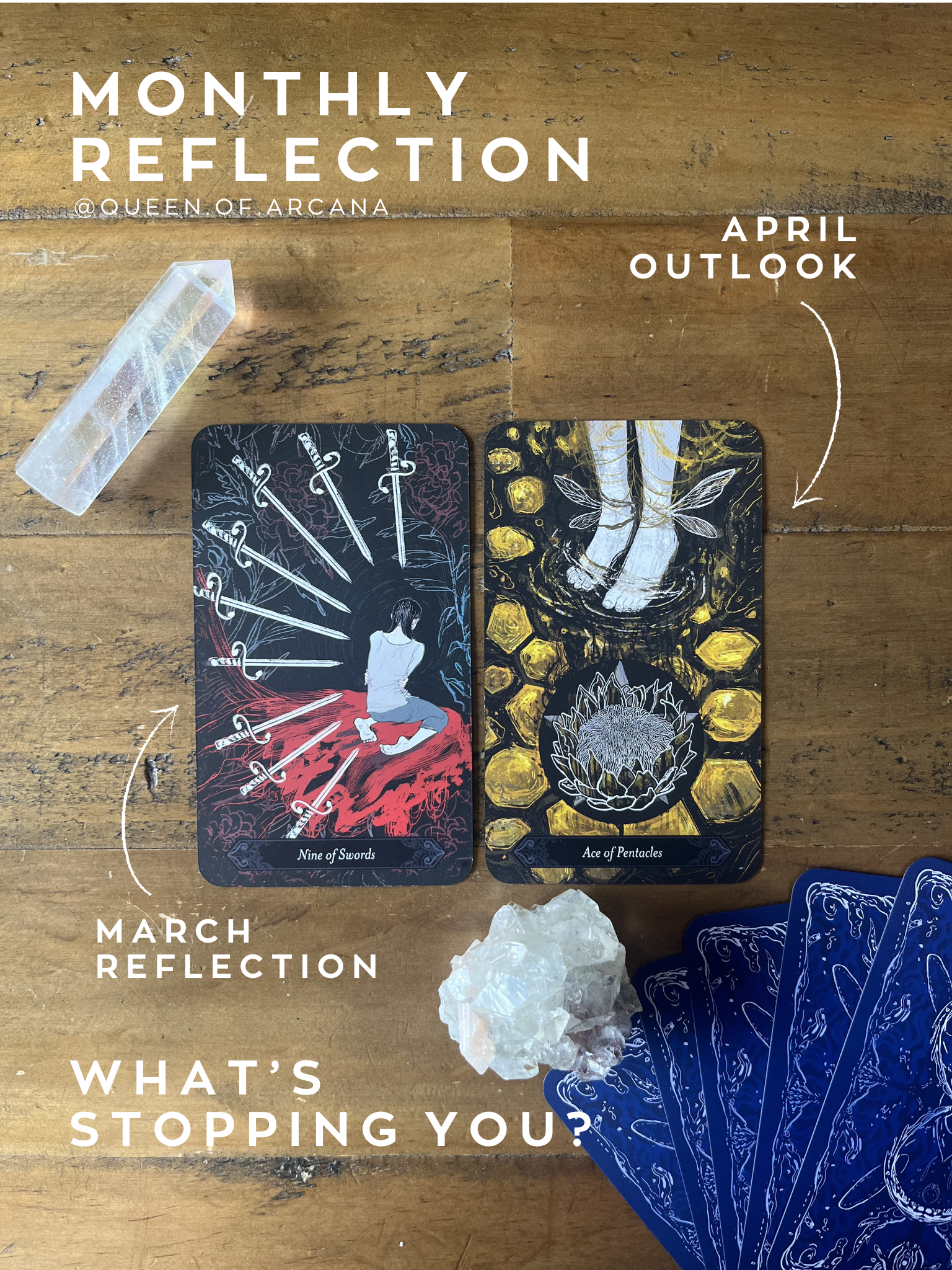 Monthly Reflection: Nine of Swords &amp; Ace of Pentacles
