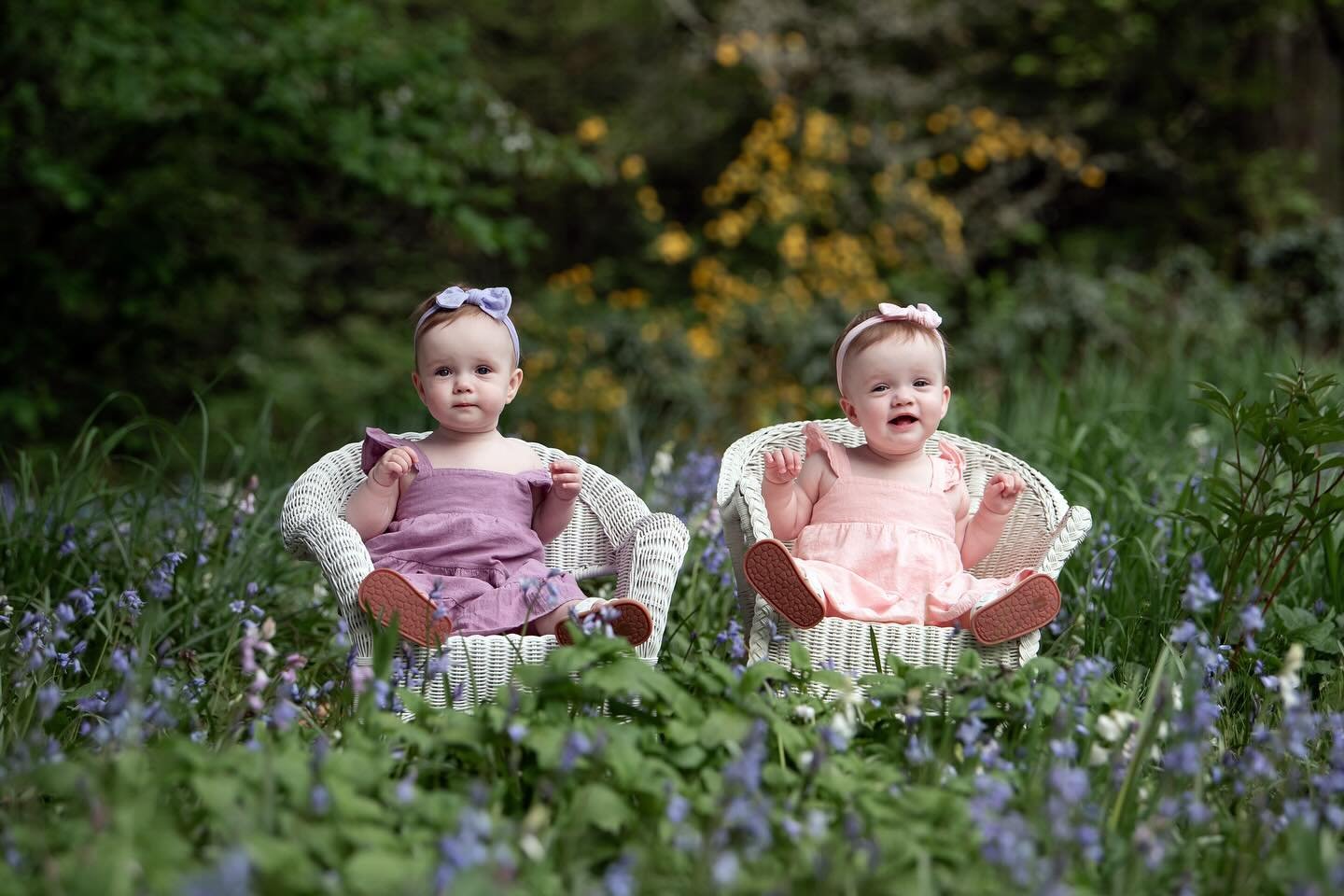 How adorable are these twin baby girls?! They are just the sweetest sisters and I loved getting to photograph them right before their 1st birthday.