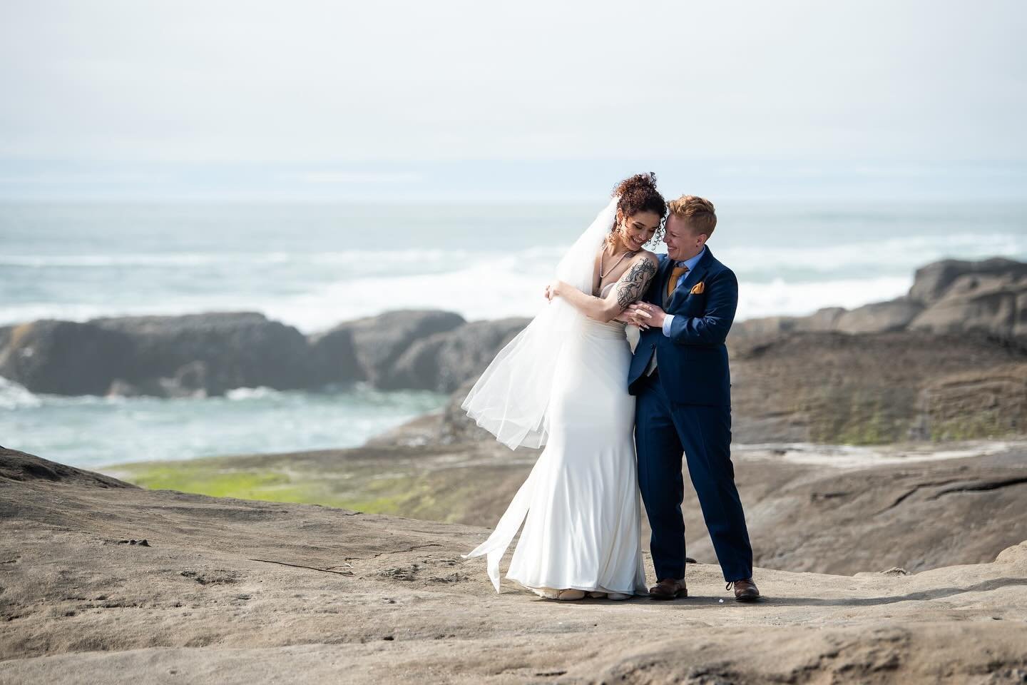 What a gorgeous elopement today with Blake and Kaiden overlooking the ocean! I can&rsquo;t wait to share more from this day with this amazing couple.