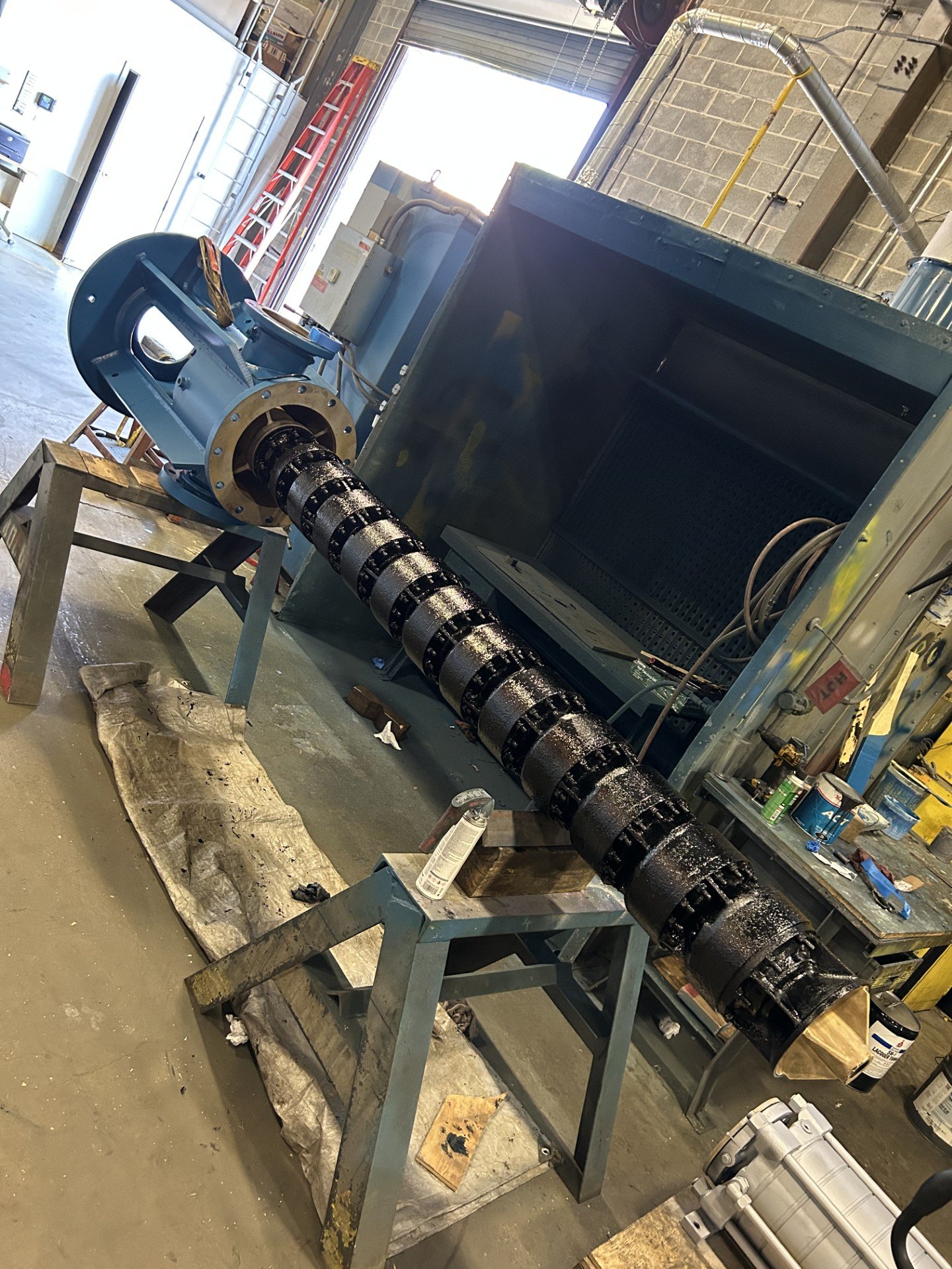 Flowserve 11-stage canned vertical turbine pump repair