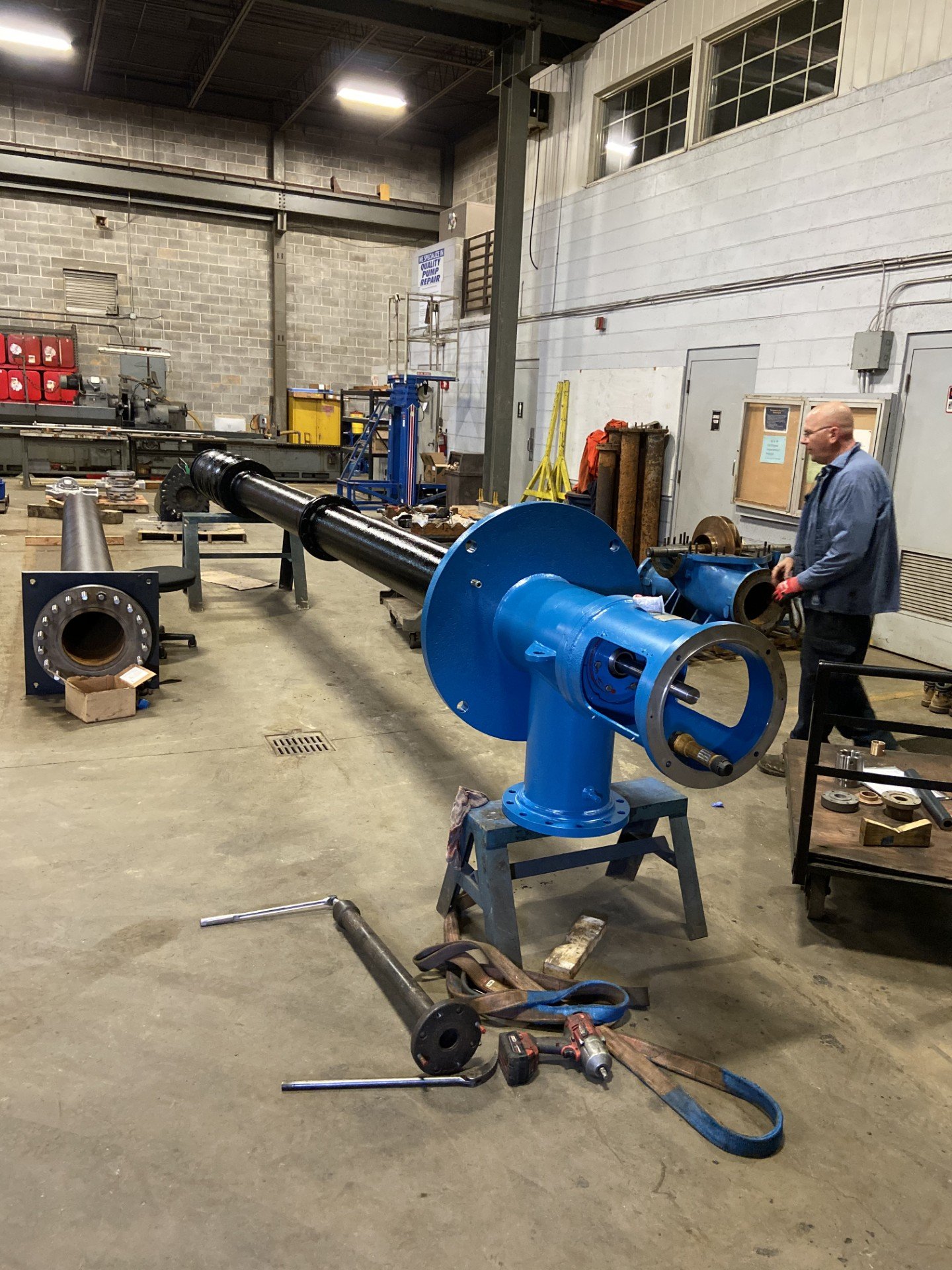 Goulds vertical turbine pump rebuild