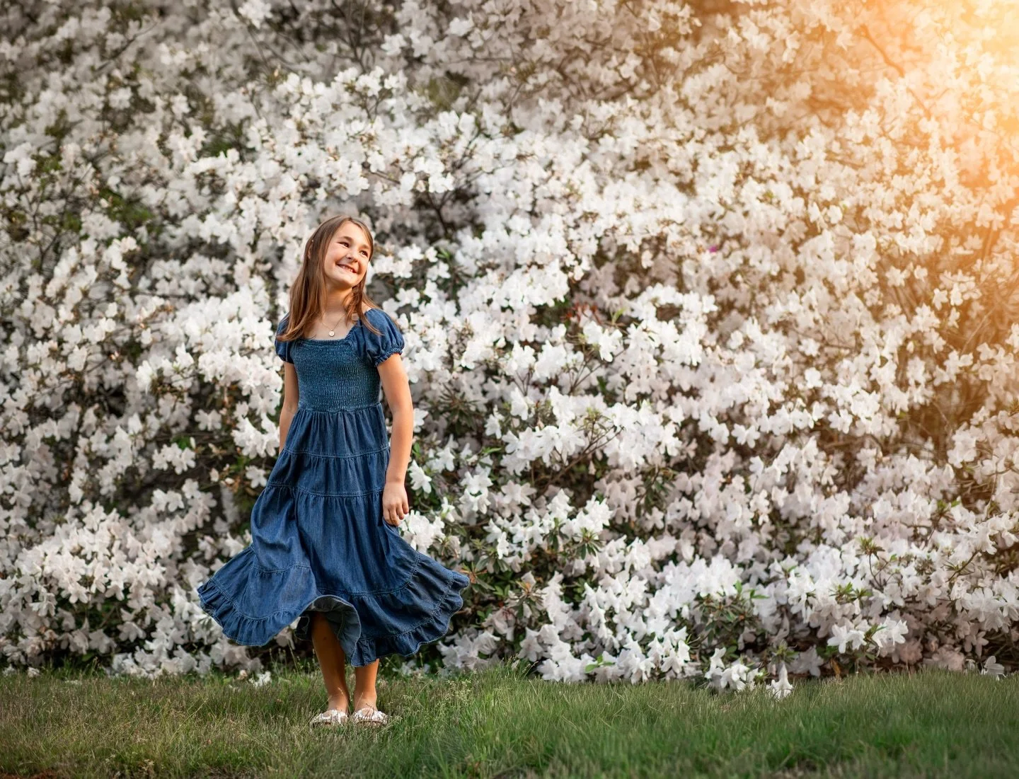 My very best girl in the world! Can you believe that this azalea is in our backyard?! It&rsquo;s so very beautiful when it is in bloom. My boys weren&rsquo;t interested in taking photos in front of it this year but check out my stories to see the las