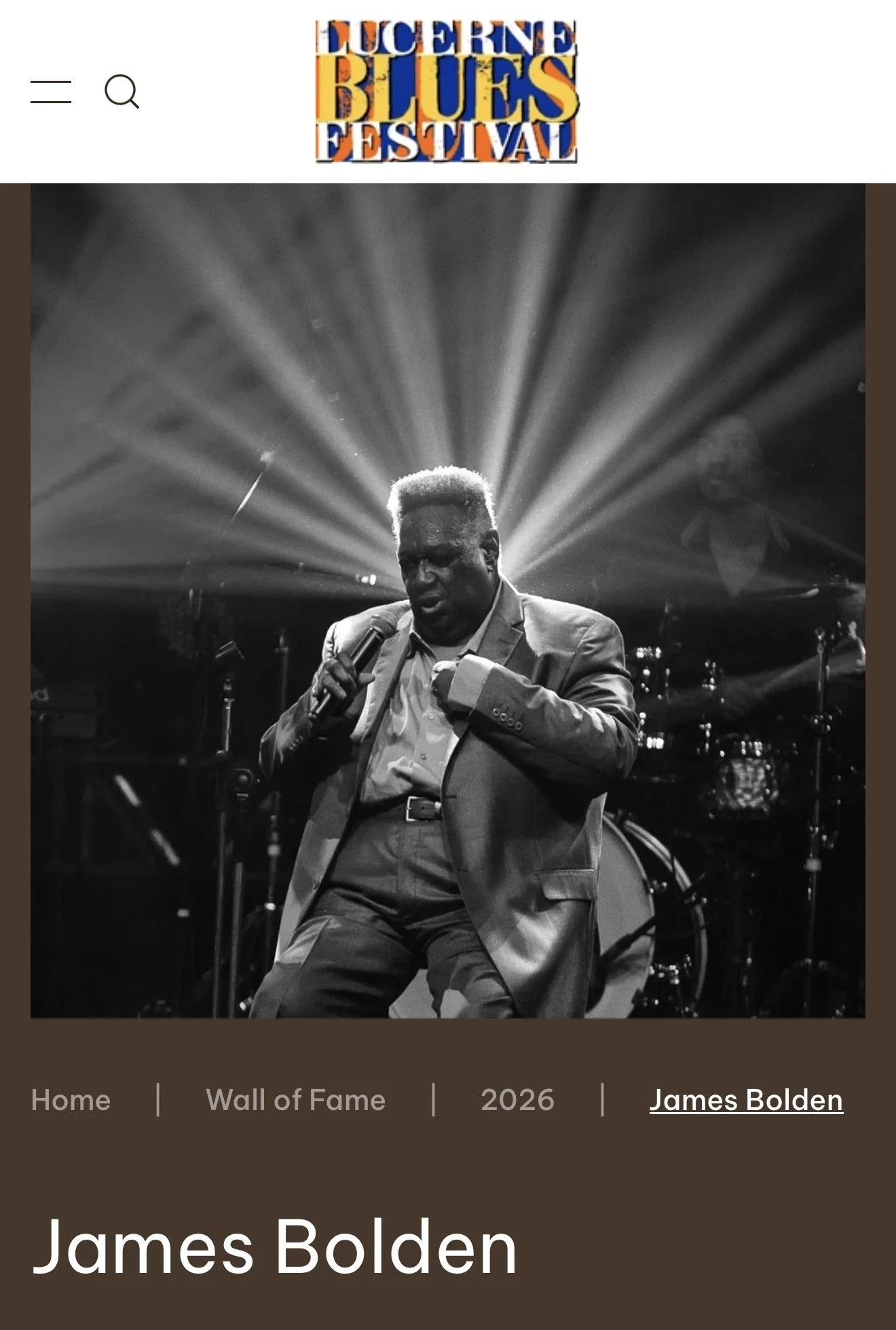 James Boogaloo Bolden -Lucerne Blues Fest 