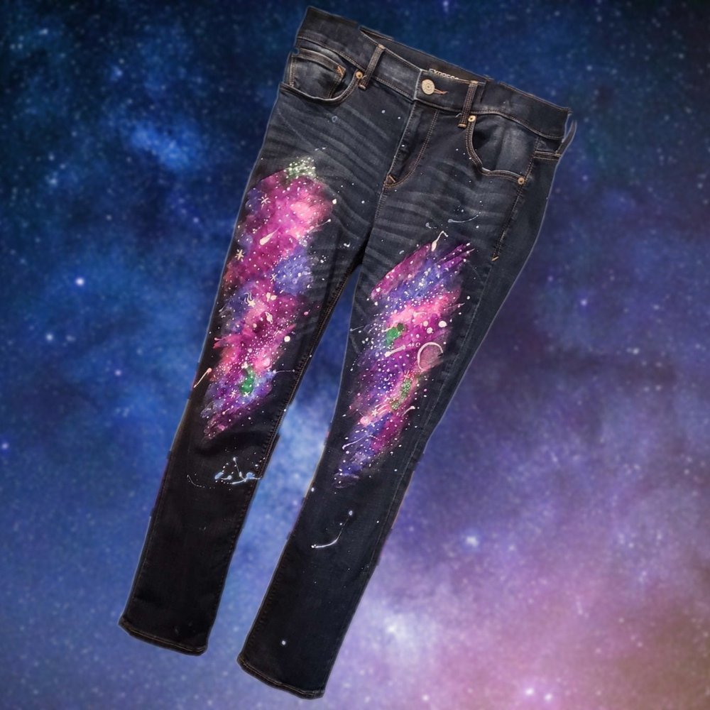 Pink Galaxy Jeans — Atafrd Industries