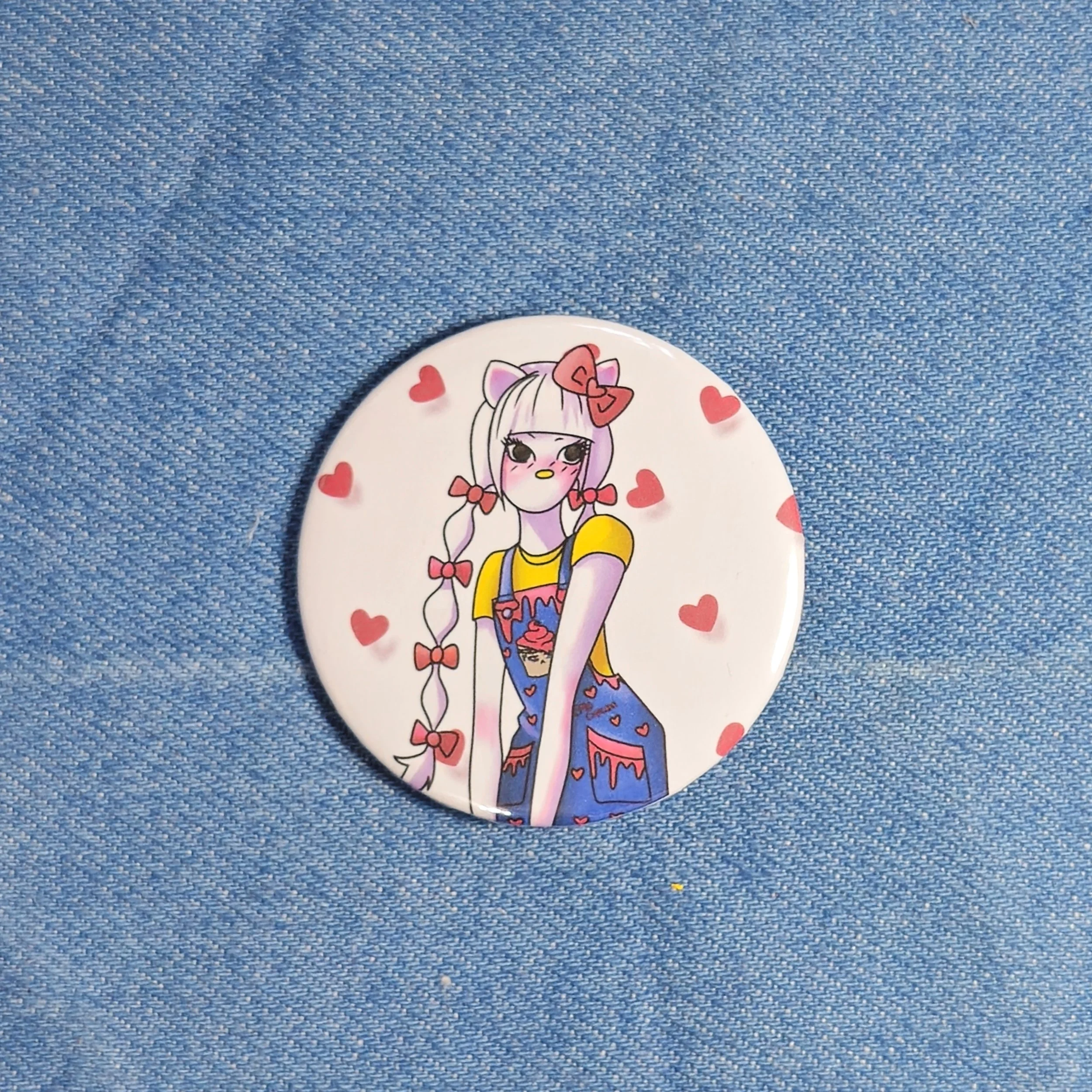 Greetings Feline • Button